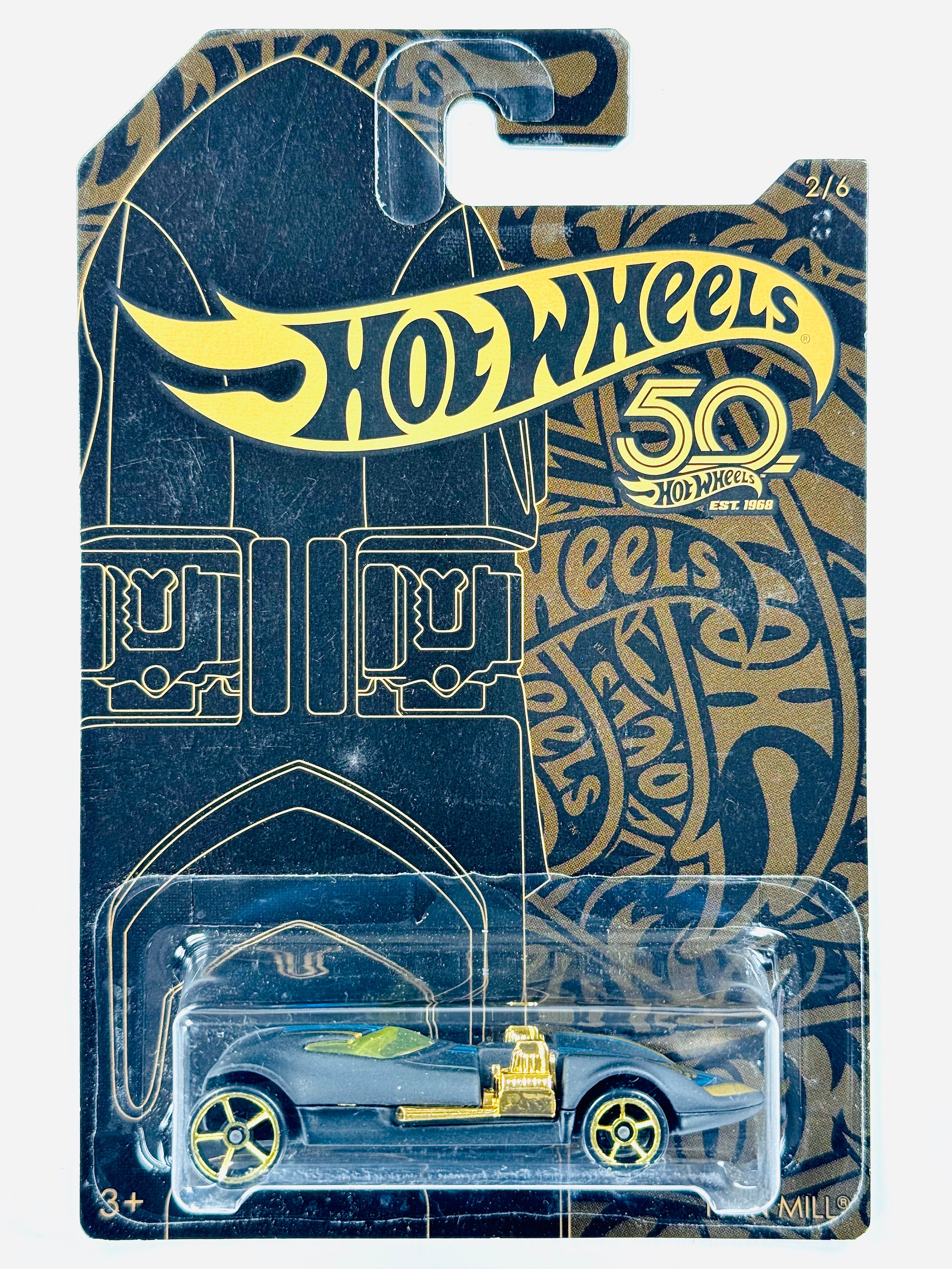 Hot Wheels 2018 50th Anniversary Black & Gold Series Twin Mill (2
