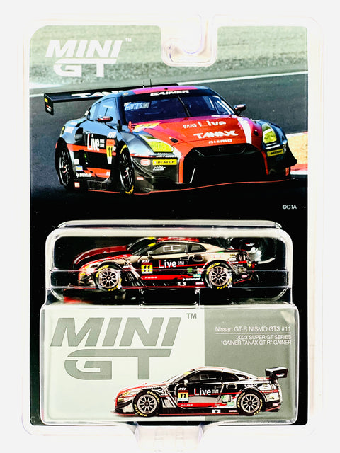 Mini GT Japan Exclusive Nissan GT-R Nismo GT3 #11 “Gainer Tanax GT-R” Gainer 2023 Super GT Series #861