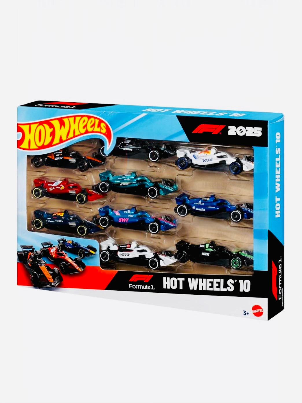 Hot Wheels 2025 Formula 1 Basic F1 10-Pack – Jcardiecast
