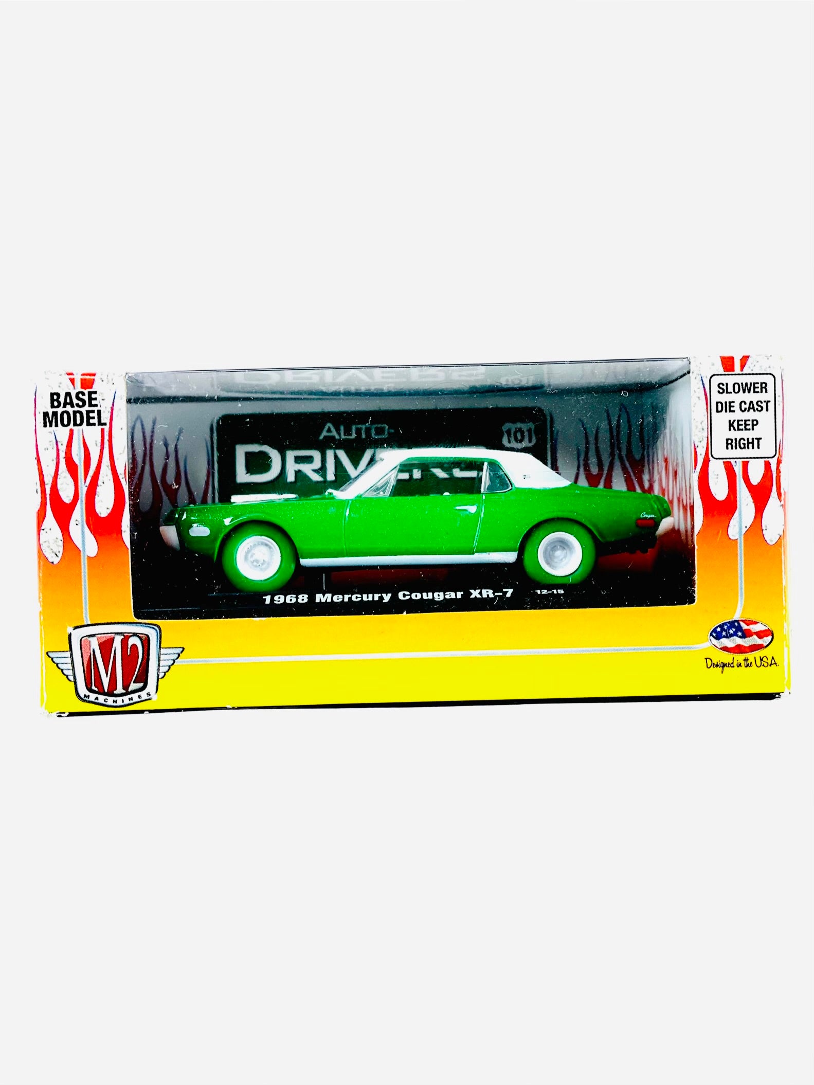 ぐ　A.KATO 11M-7 チャイコフスキー M2 Machines Auto Drivers 1968 Mercury Cougar XR-7 Chase - Damaged