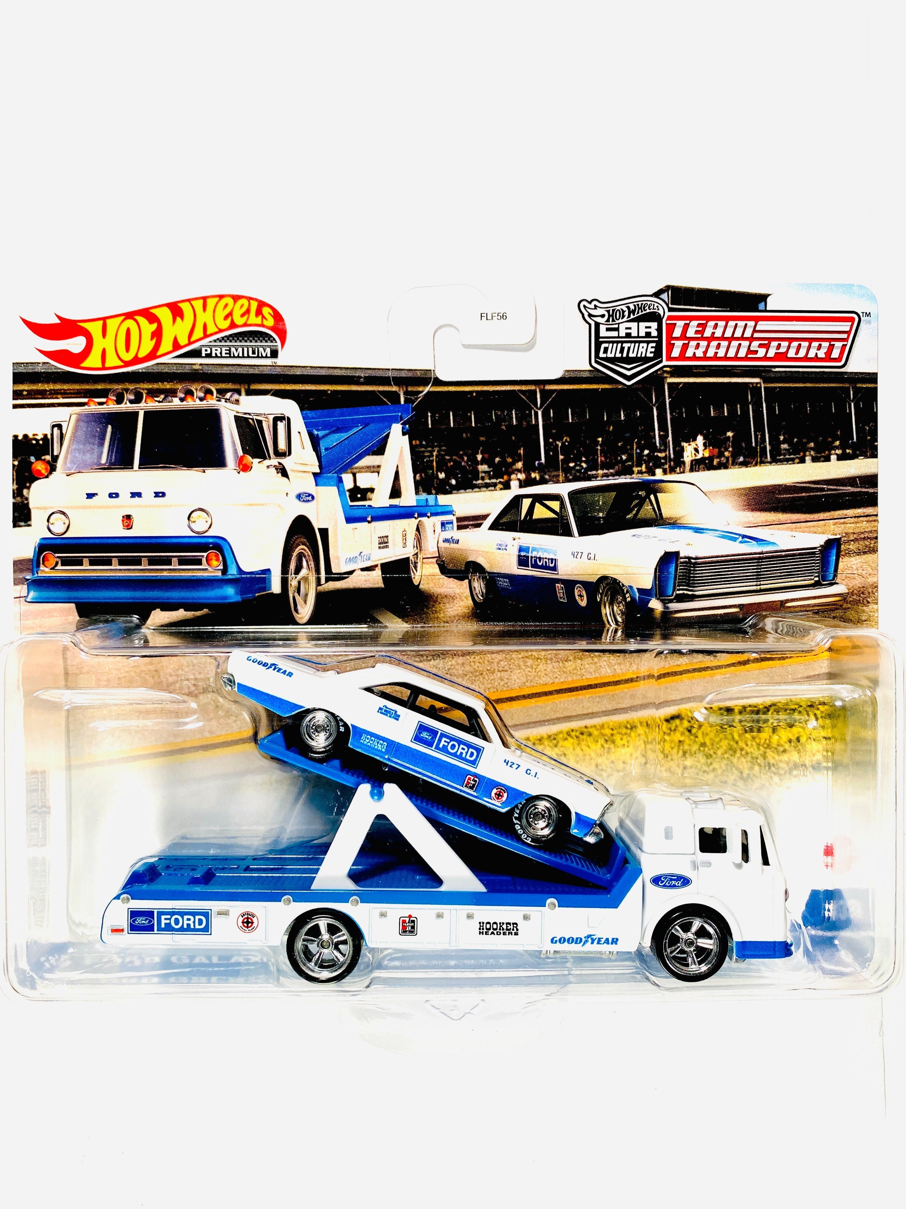 Hot Wheels 2022 Team Transport Case P '65 Ford Galaxie & Ford C