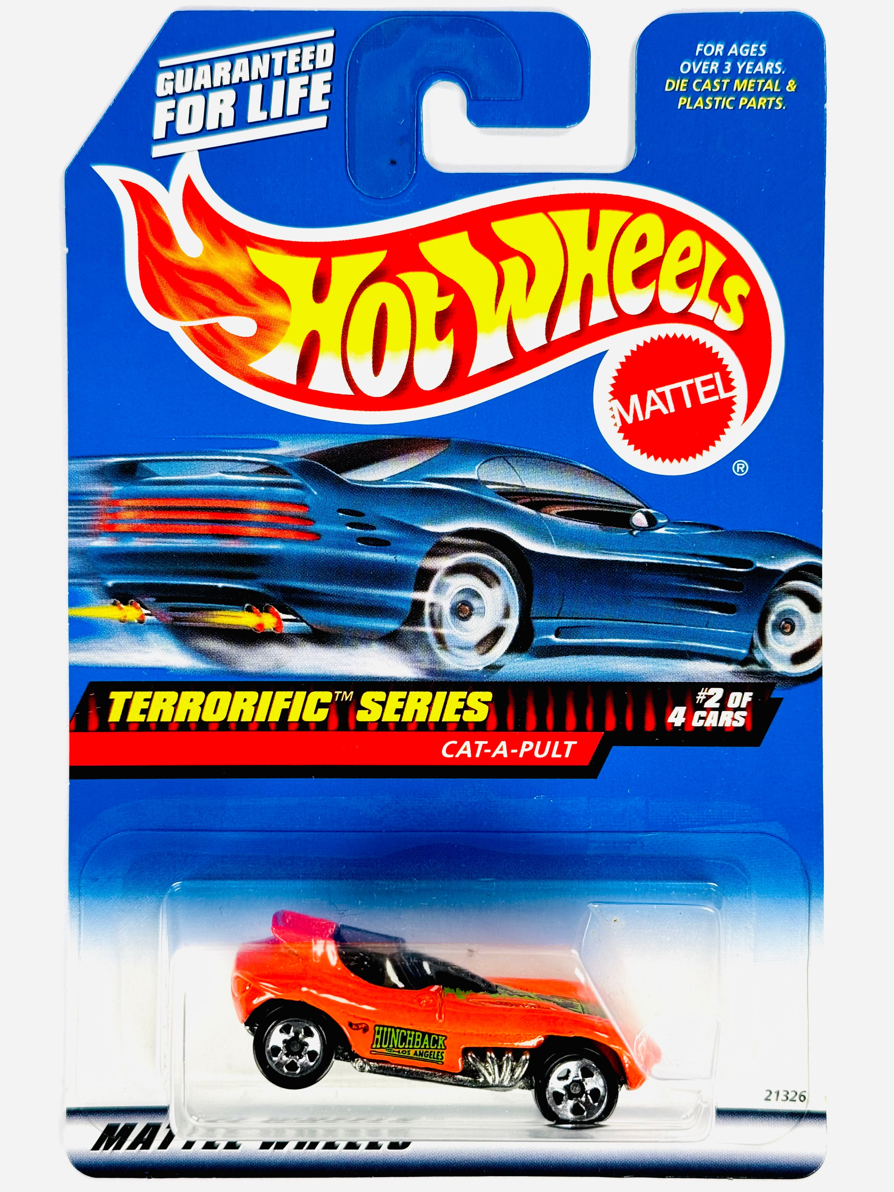 Hot Wheels Terrorific Series Cat-a-pult (2/4) - Damaged Card