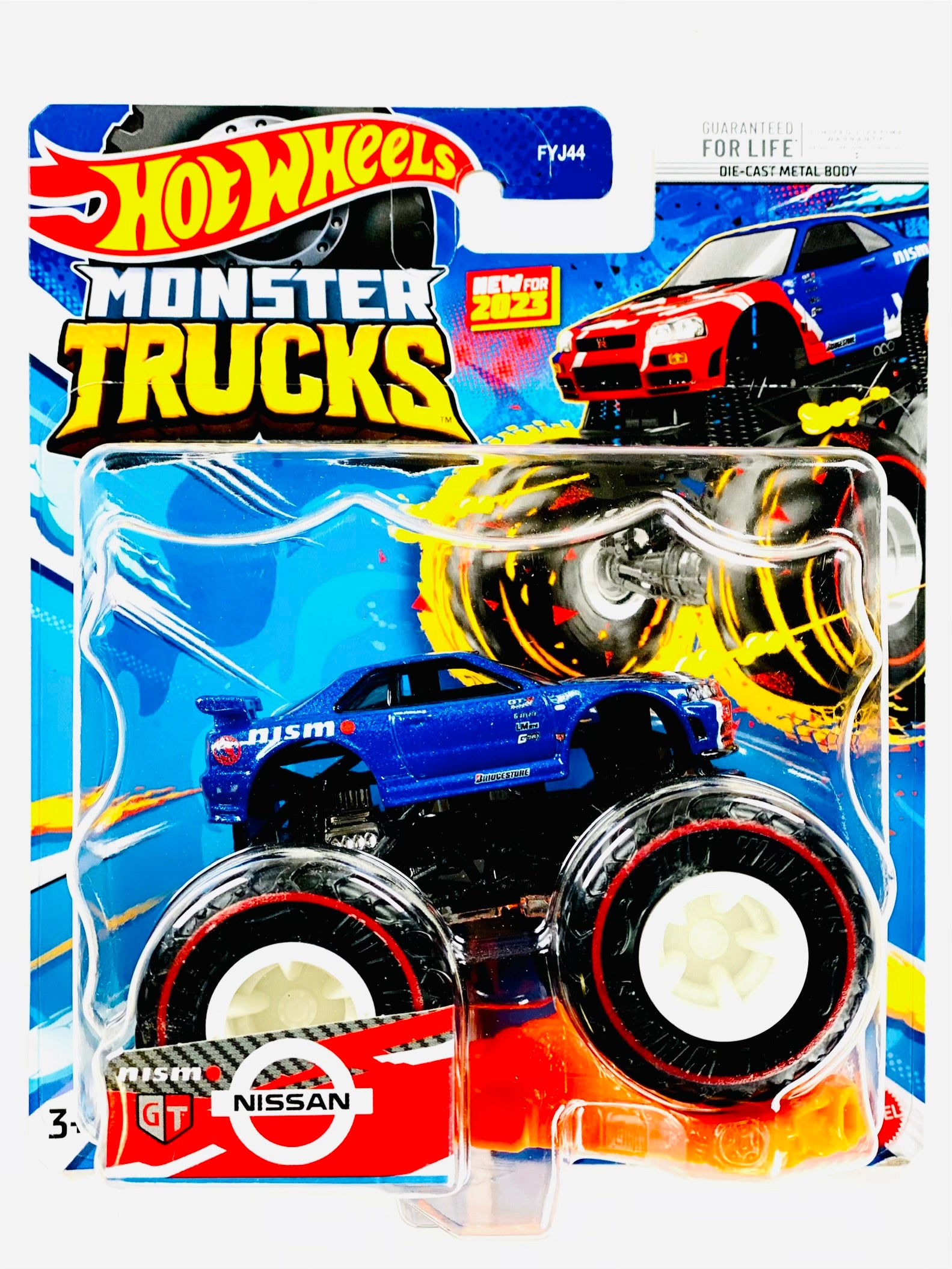 ホットウィール モンスタートラック スカイライン R34 GT-R NISMO Hot Wheels 2023 Monster Truck & Car HW Monster Truck Nismo R34 GT