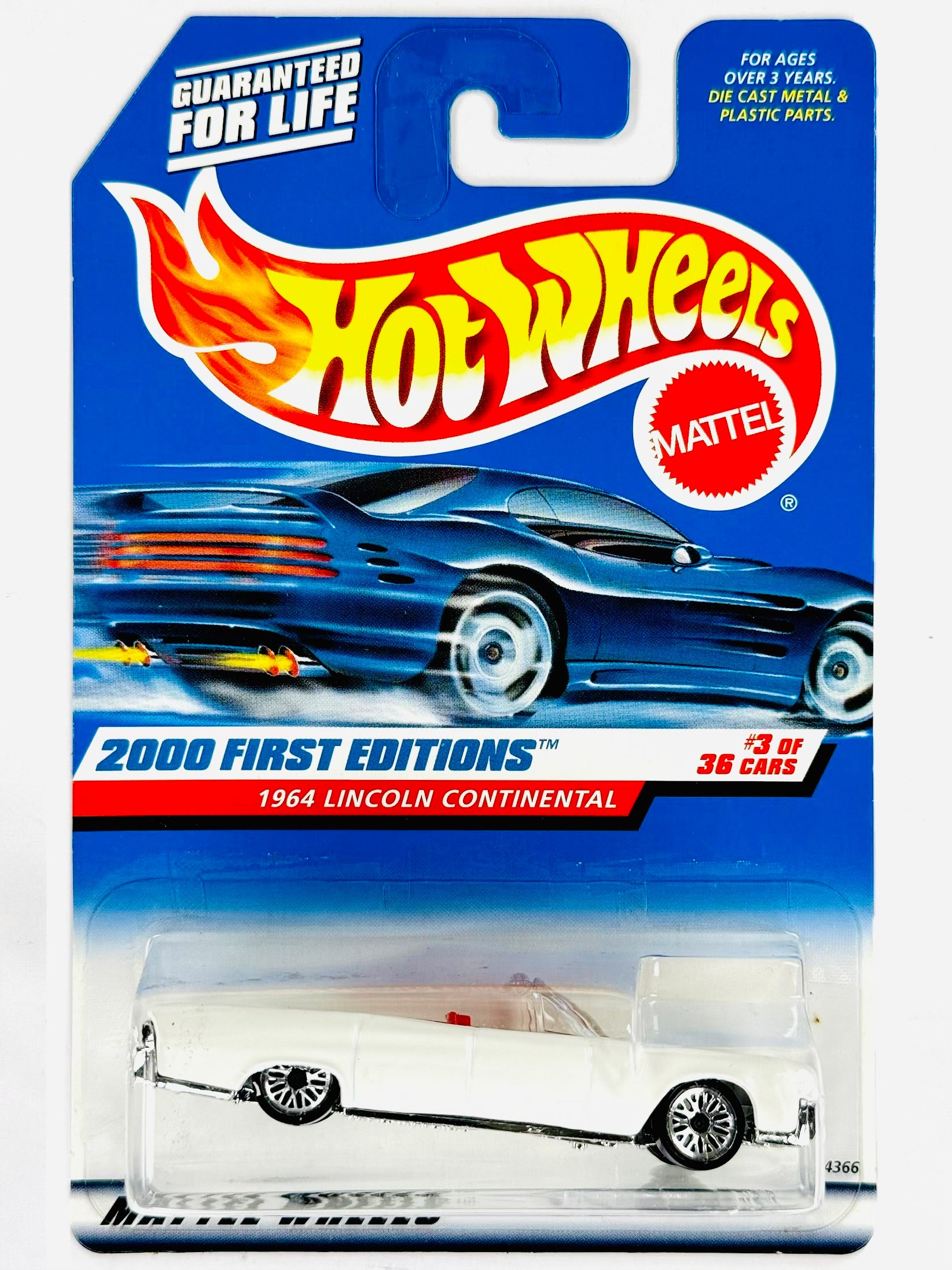 Hot Wheels 2000 First Edition 1964 Lincoln Continental #63
