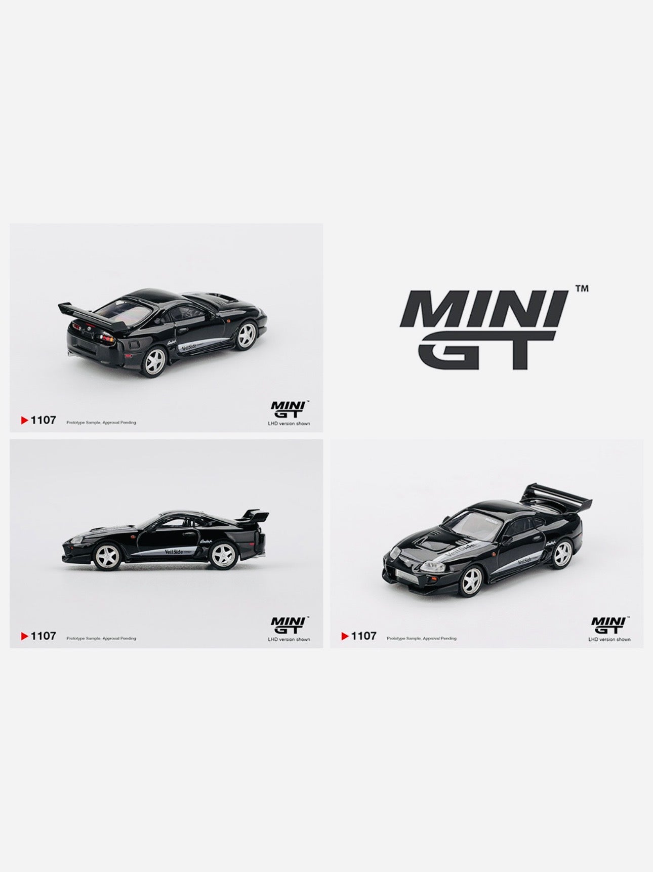 Mini GT Toyota Supra VeilSide Combat V-II Black #1107 – Jcardiecast