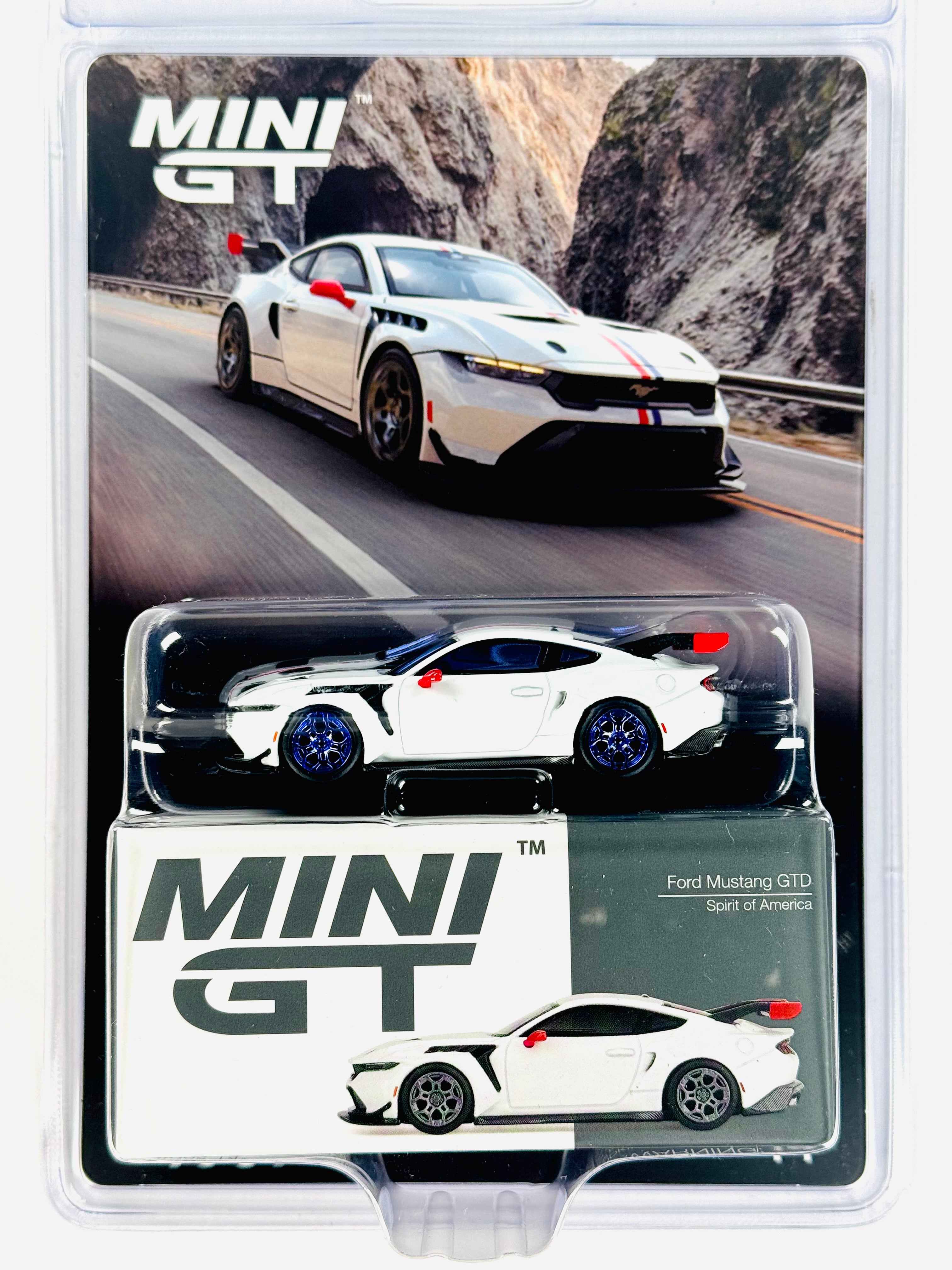 Mini GT Ford Mustang GTD Spirit of America White #1097 Chase