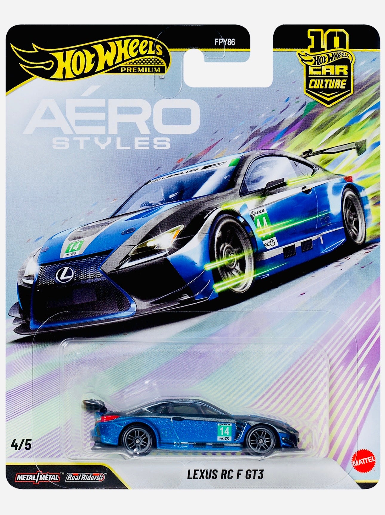 Hot Wheels 2026 Car Culture AeroStyles Lexus RC F GT3 - Damaged