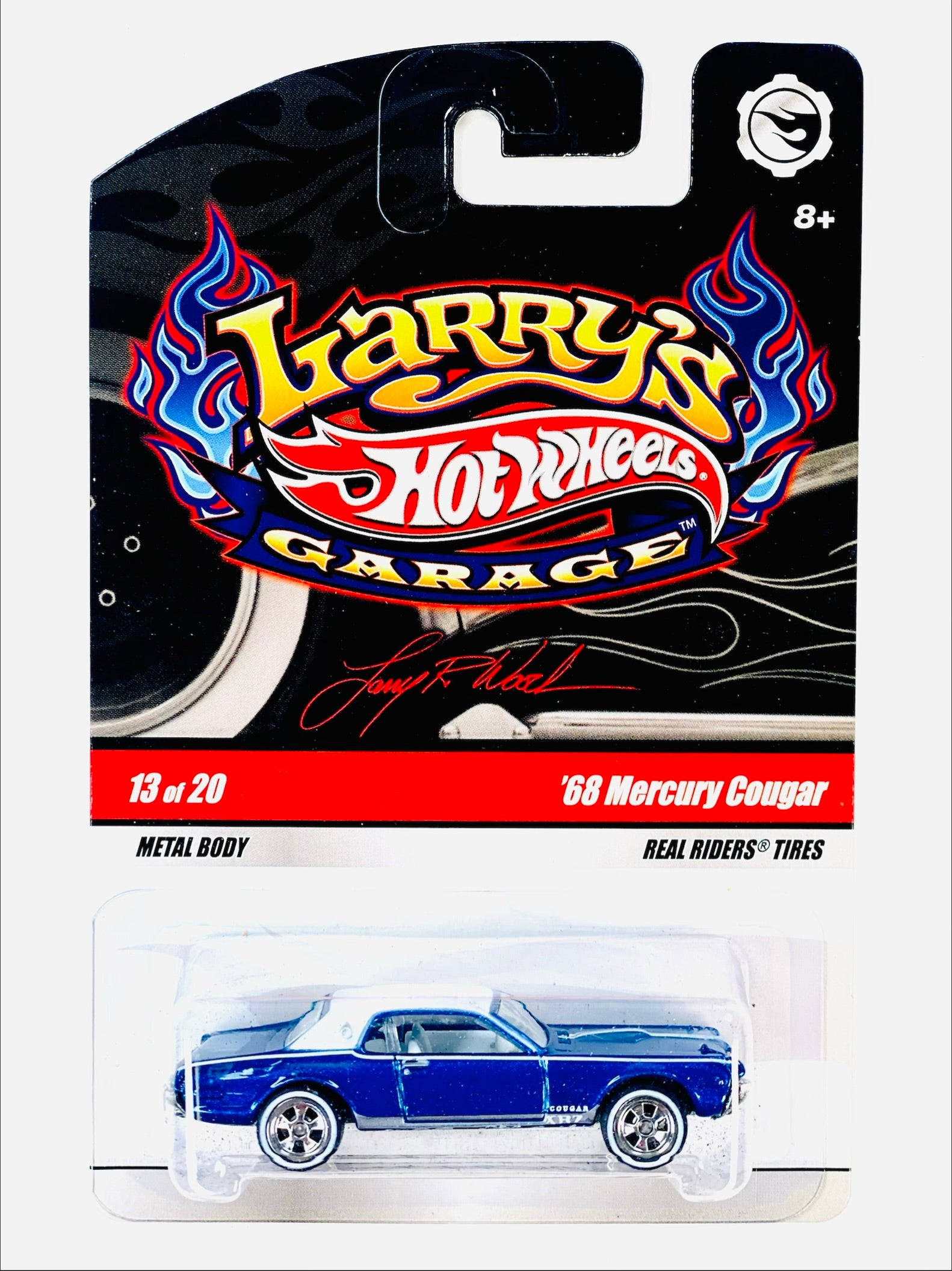 Hot Wheels Larry's Garage '68 Mercury Cougar Blue Chase - Damaged
