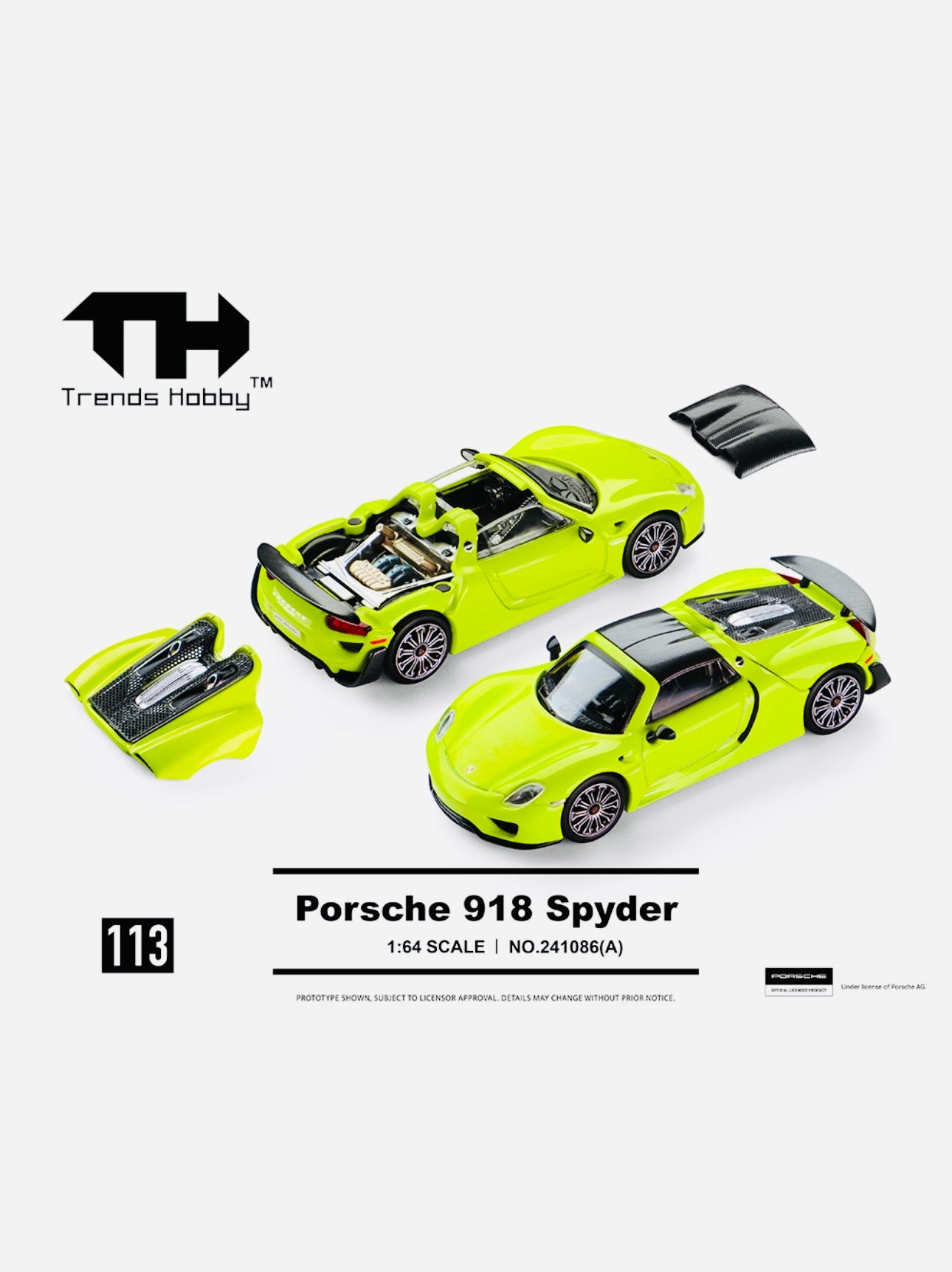 Trends Hobby Factory Sealed Porsche 918 Spyder Acid Green