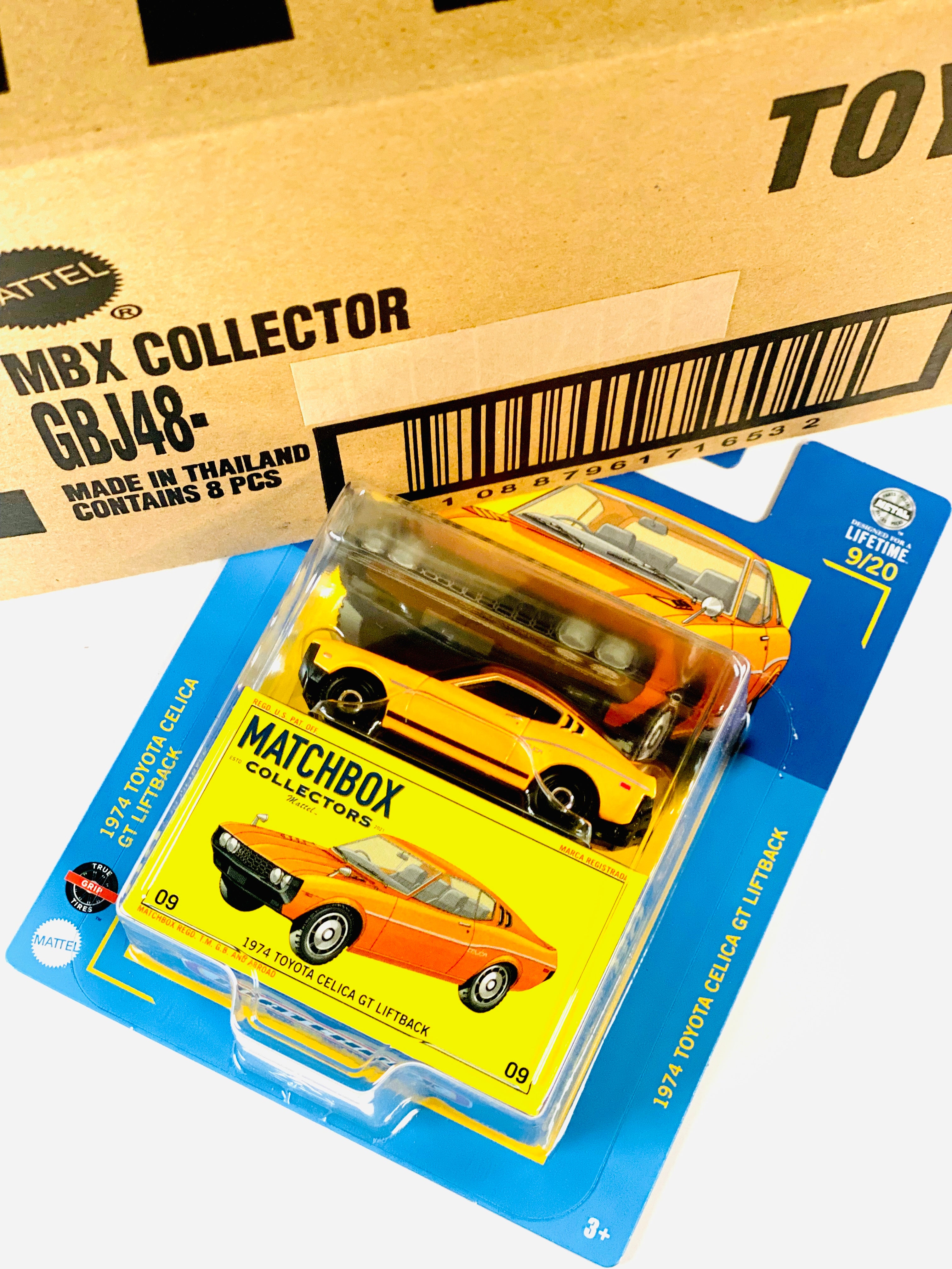 MＥTAさん モルツ 4箱セット Matchbox 2024 Collectors Series Case W 1974 Toyota Celica GT