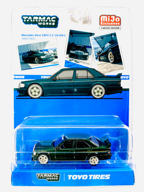 Tarmac Works Mijo Exclusives Global 64 Tarmac Works Mercedes-Benz 190 E 2.5-16 EVO 1 TOYO TIRES