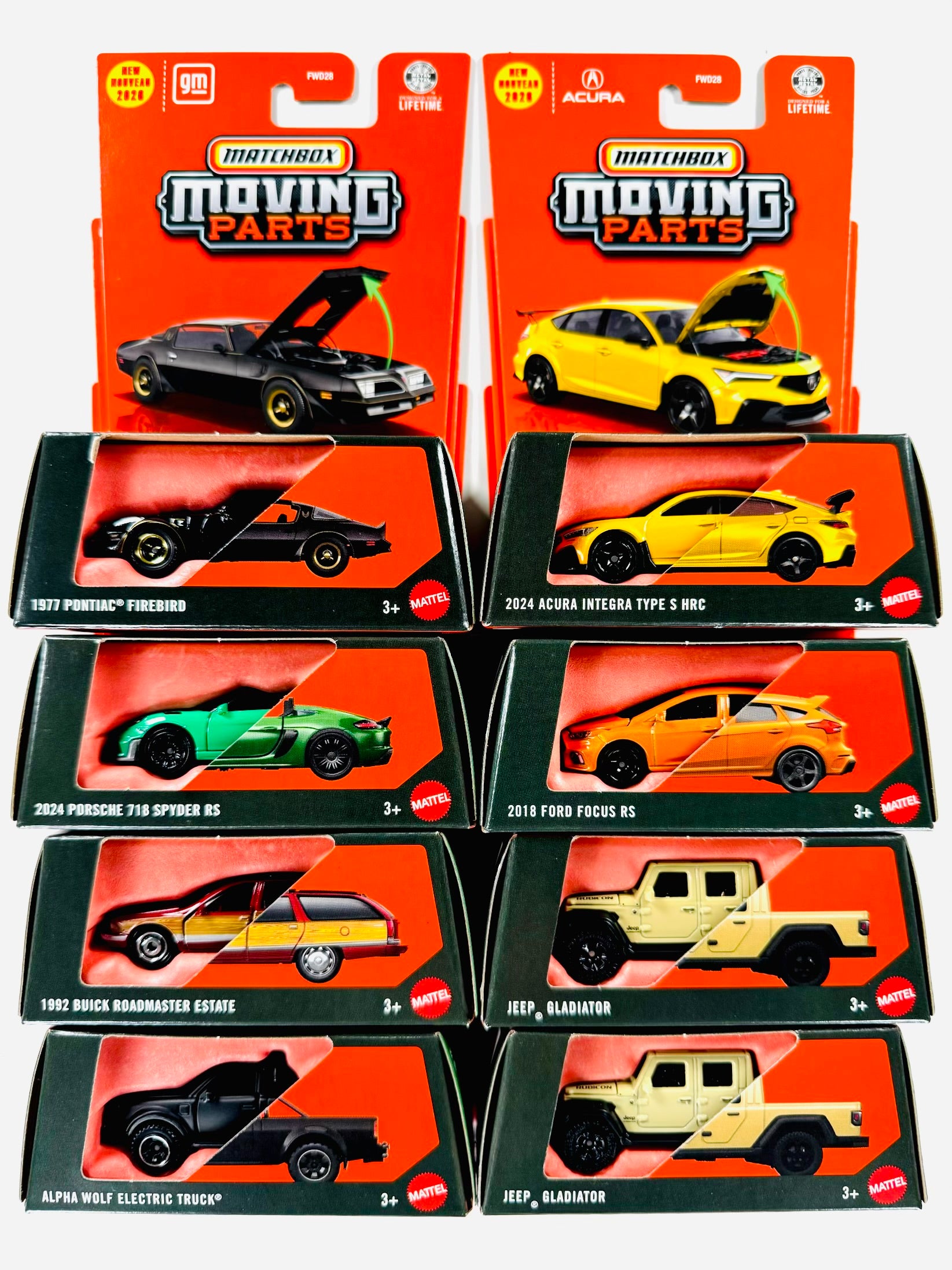 Matchbox 2026 Moving Parts Mix 4 Factory Sealed Case M (8 Cars