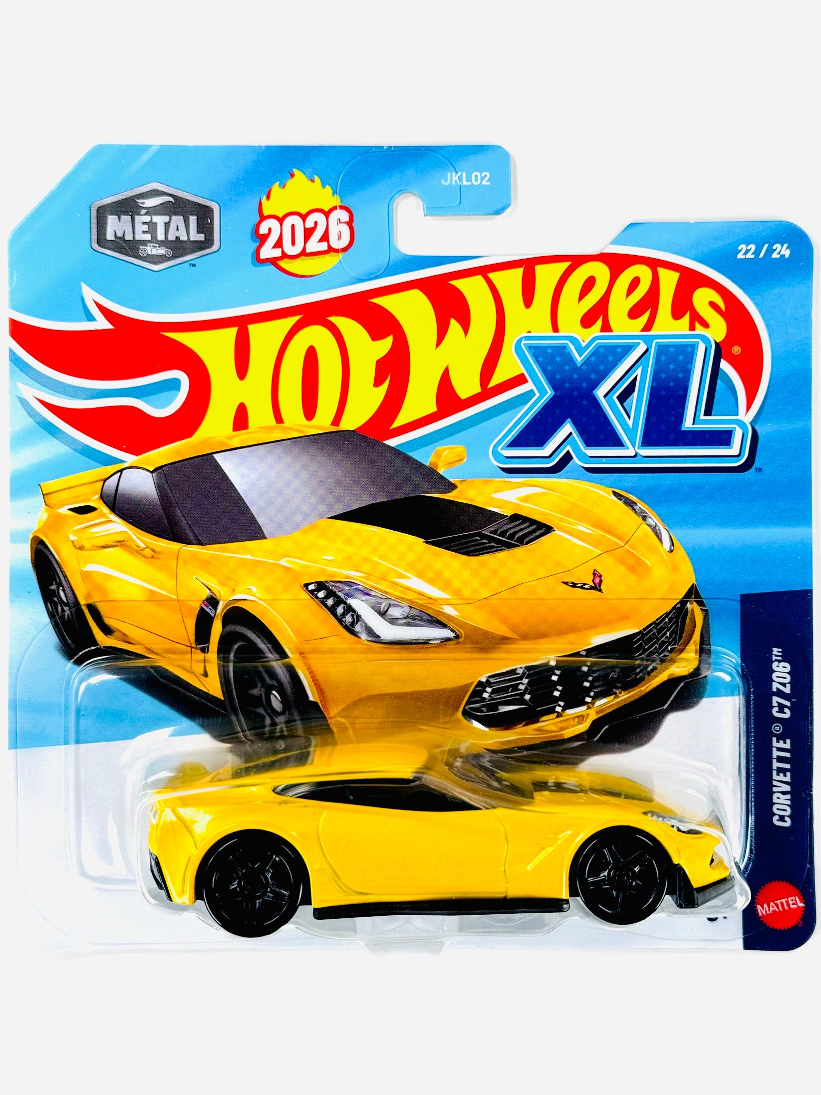 Hot Wheels 2026 XL Series 1:43 Scale Case D 2016 Corvette C7 Z06