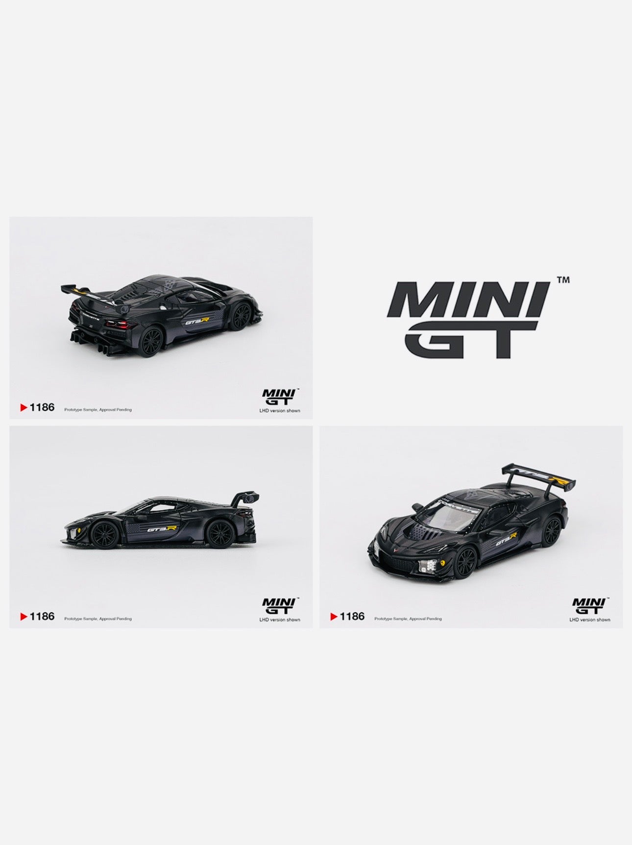Mini GT Chevrolet Corvette Z06 GT3.R Road America Test car Black