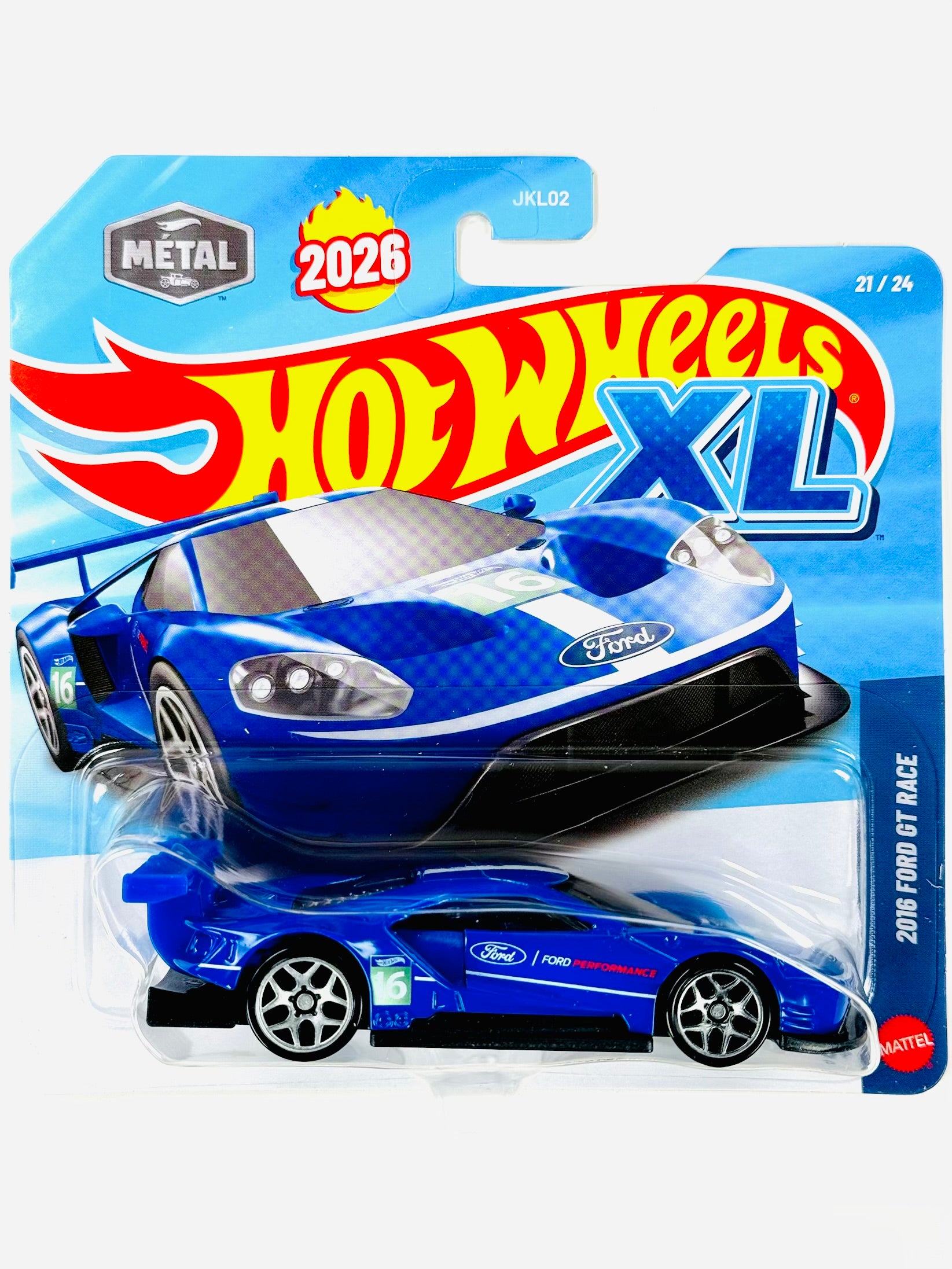 Hot Wheels 2026 XL Series 1:43 Scale Case D 2016 Ford GT Race