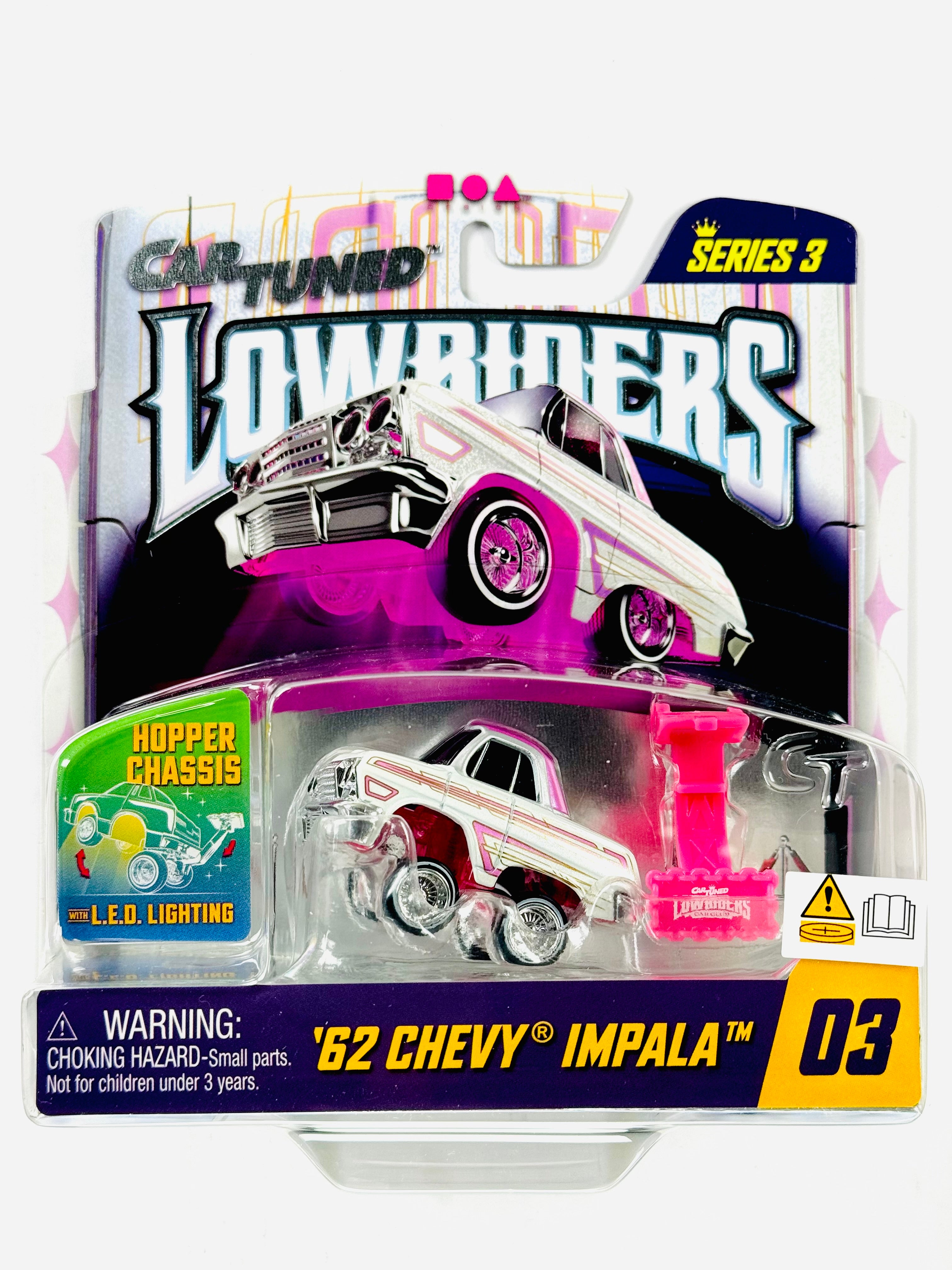 CarTuned Series 3 Lowriders Show Glow LED Light Up Chassis 1962