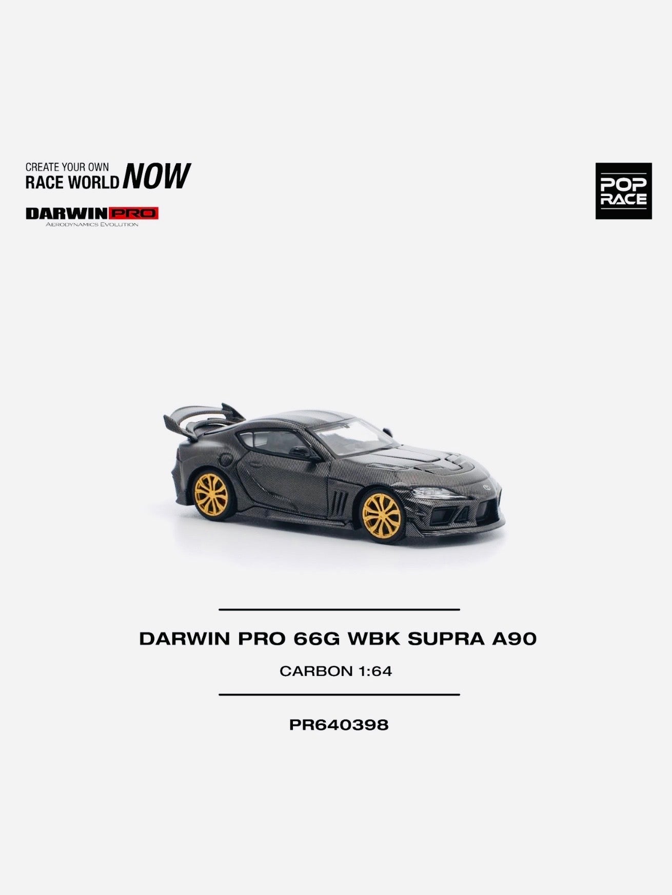 ガレージキット　新品未開封品 Pop Race Factory Sealed Darwin Pro 66G WBK Supra A90 Carbon #398
