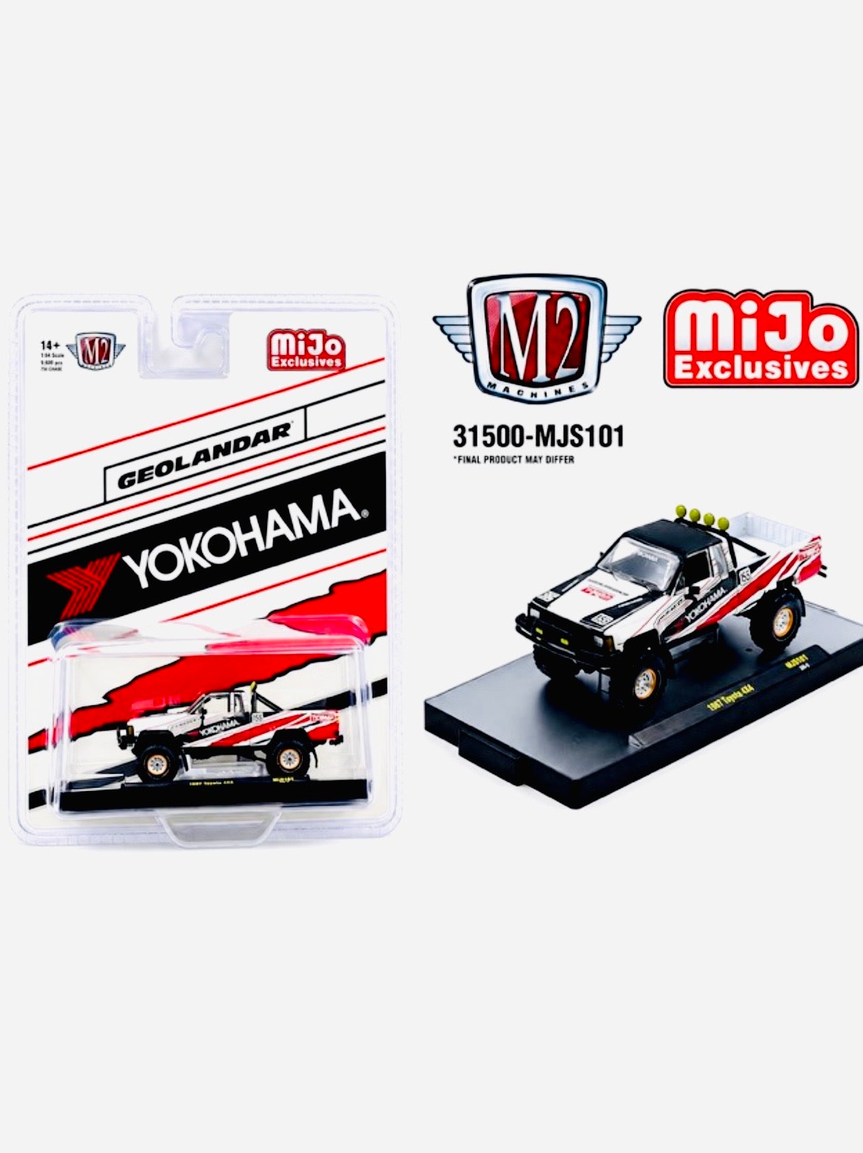 M2 Machines Mijo Exclusive 1985 Toyota 4×4 Off-Road Pickup