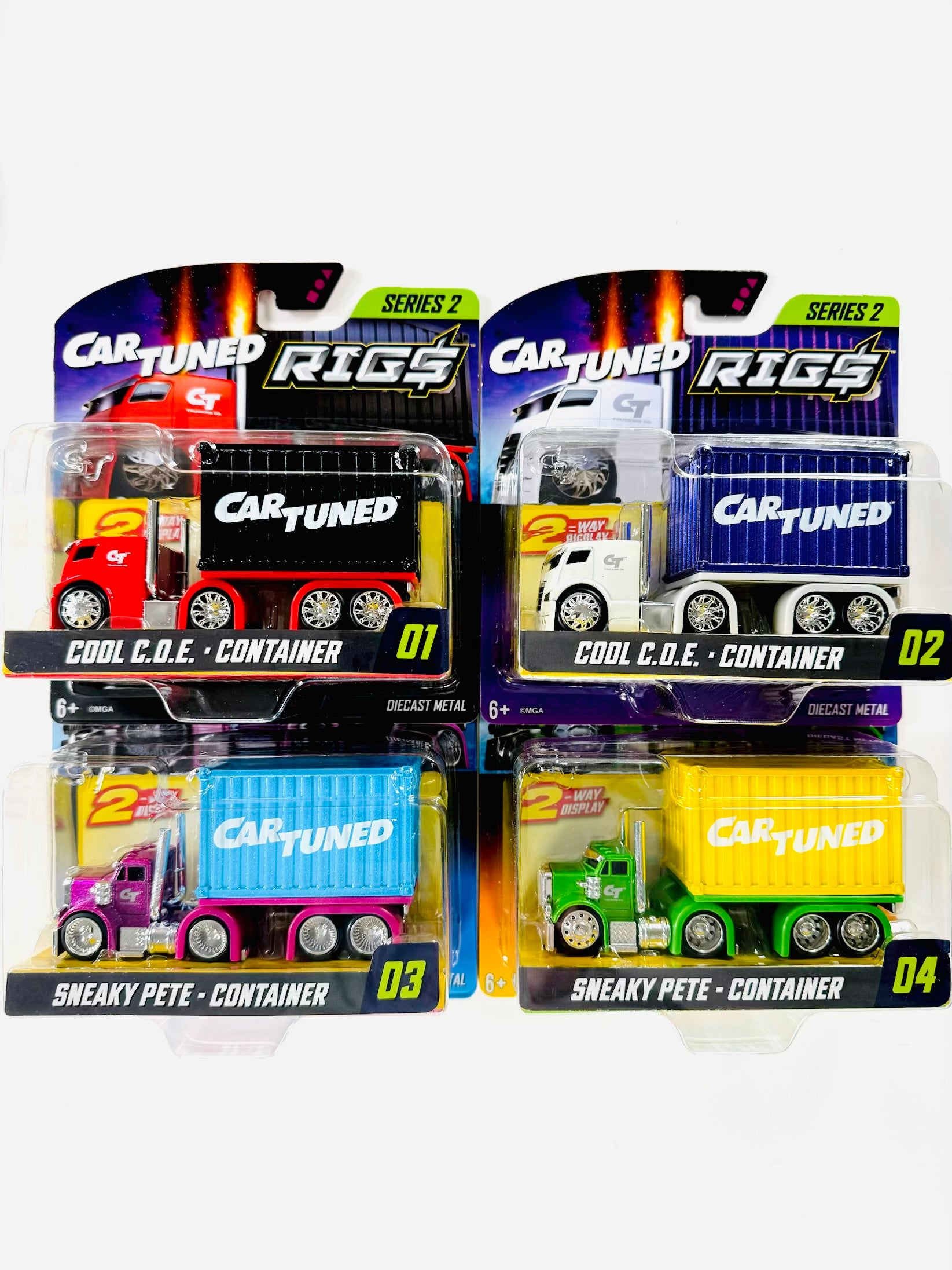 16台セット！CARTUNED シリーズ1 2 未開封BOX CarTuned 2026 Series 2 Container Rigs Assortment (4 cars