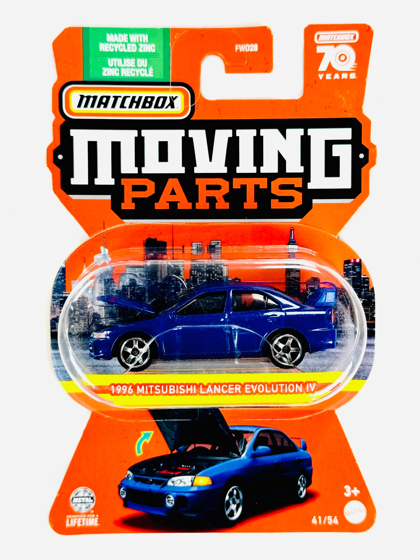 ミニカー　4台セット　 VW mitsubishi 1:64 1:72 Matchbox 2023 Moving Parts 1996 Mistubishi Lancer Evolution IV