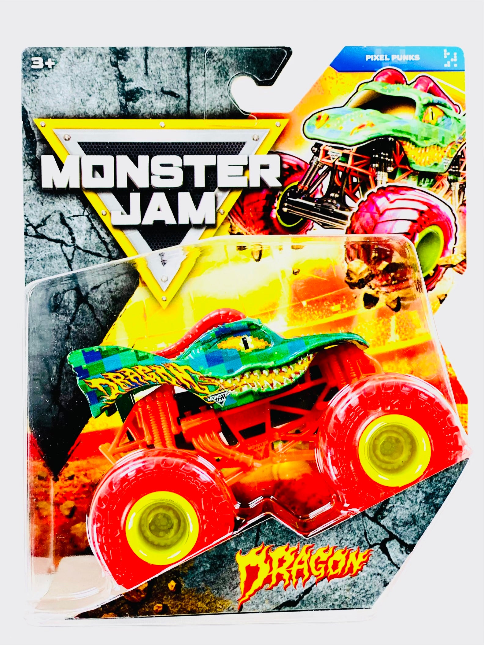 Spin Master Monster Jam 2026 Pixel Punks Dragon Truck - Damaged