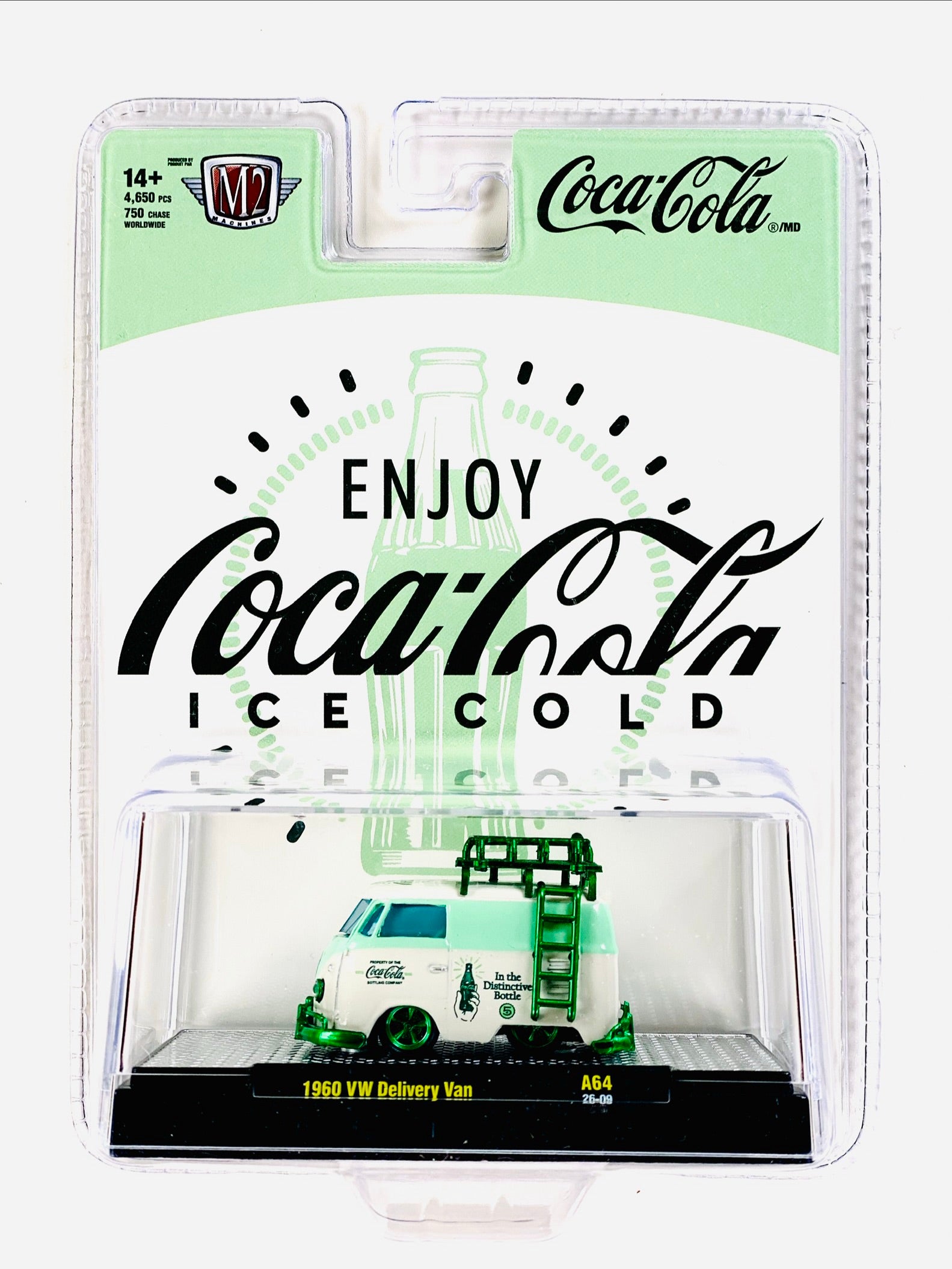 M2 Machines 1960 VW Delivery Van コカ・コーラ M2 Machines Coca Cola 1960 VW Delivery Van Chase - Damaged Blister