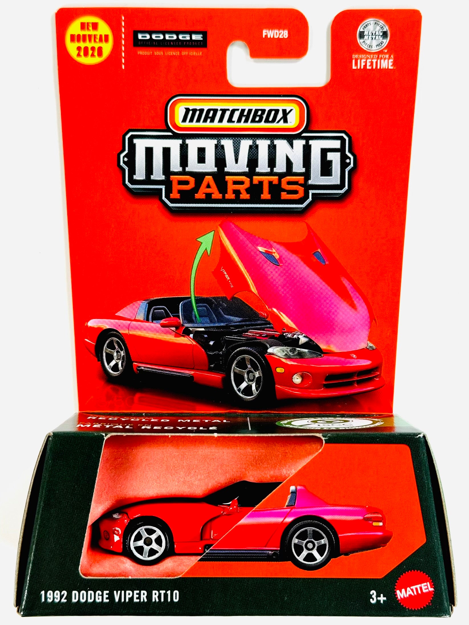Matchbox 2026 Moving Parts Case Q 1992 Dodge Viper RT10 – Jcardiecast