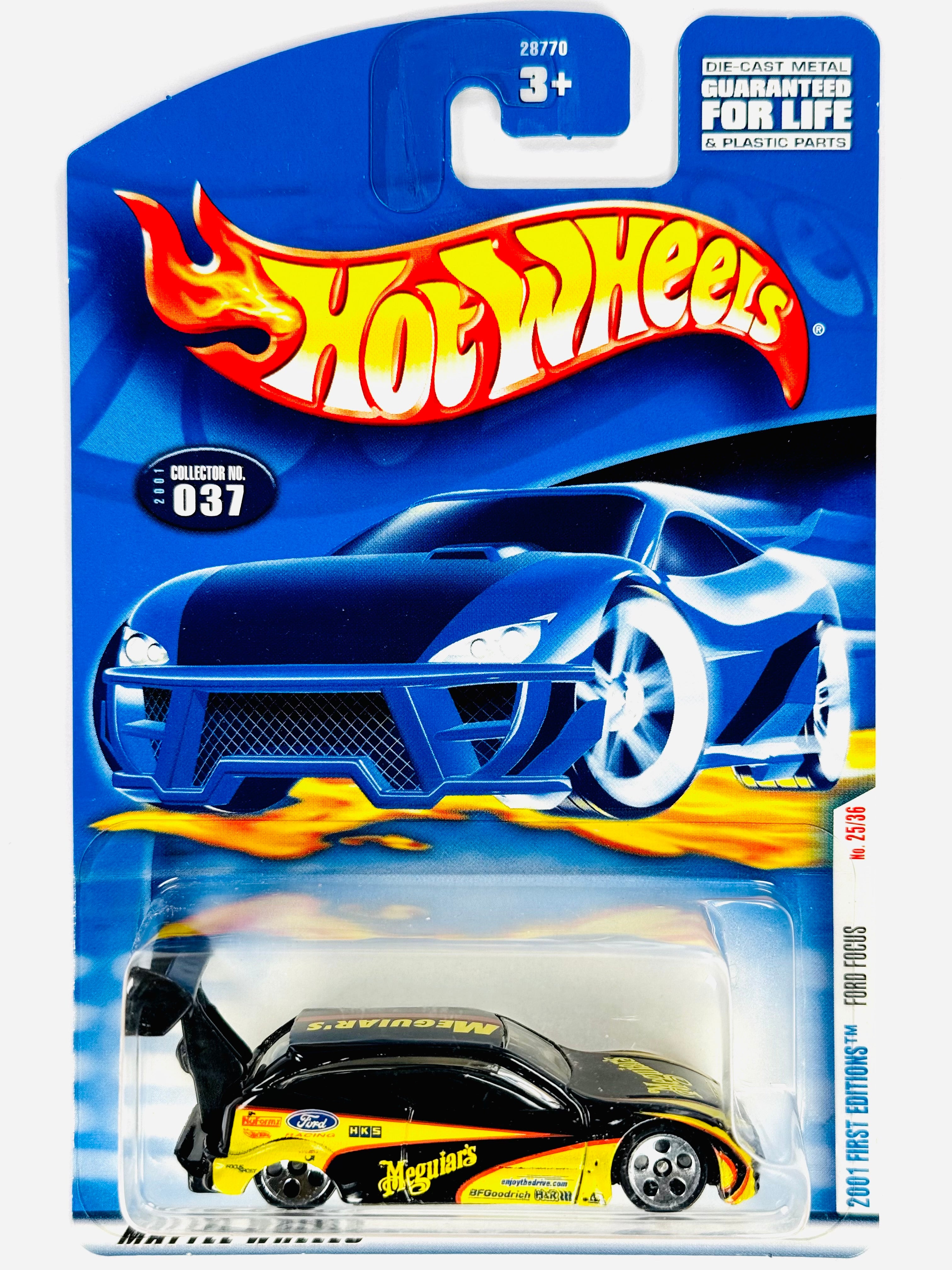 Hot Wheels 2001 First Editions Ford Focus (25/36) - Damaged Card