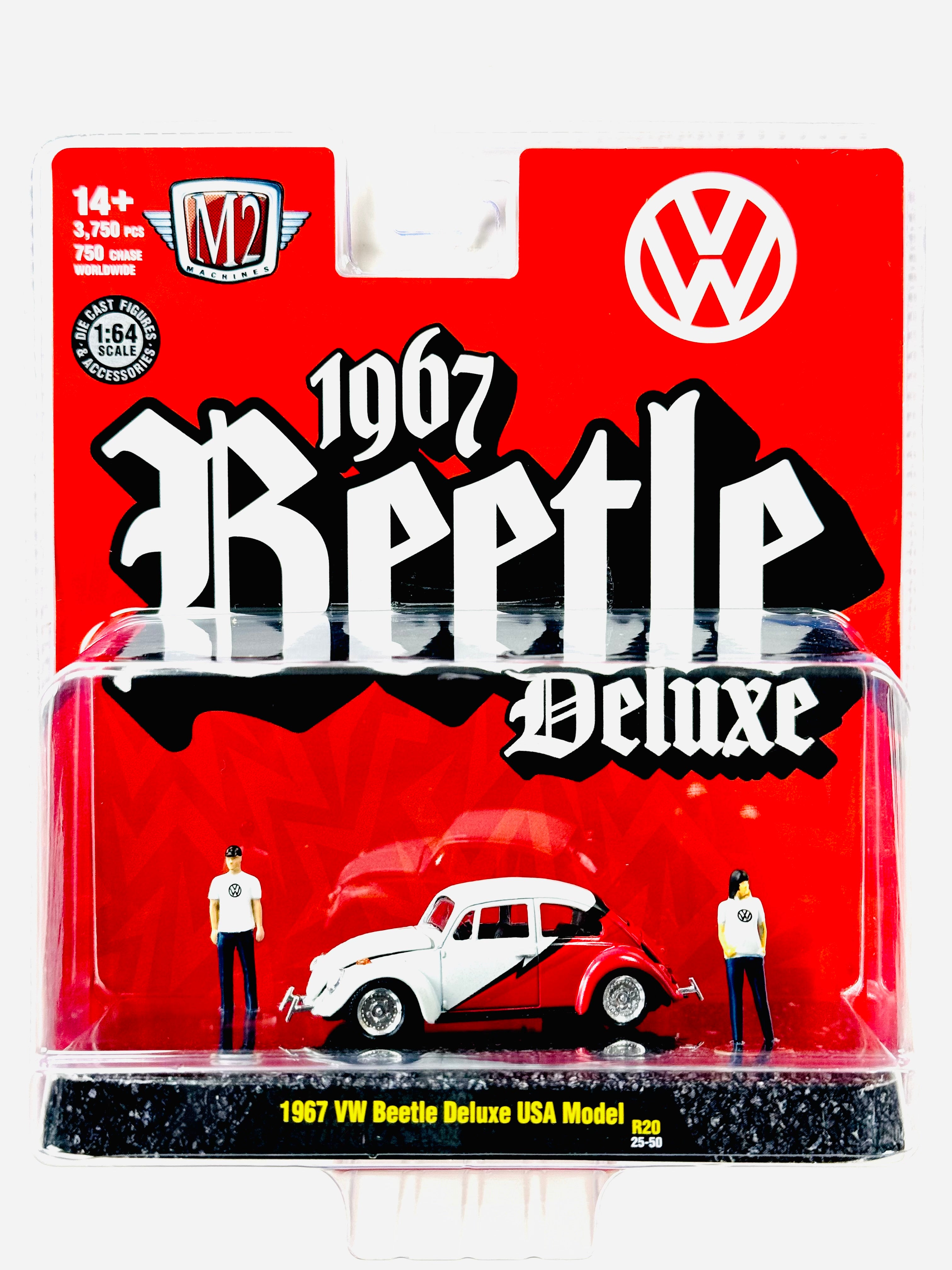 M2 Auto Figs Diorama 1967 VW Beetle Deluxe USA Model – Jcardiecast