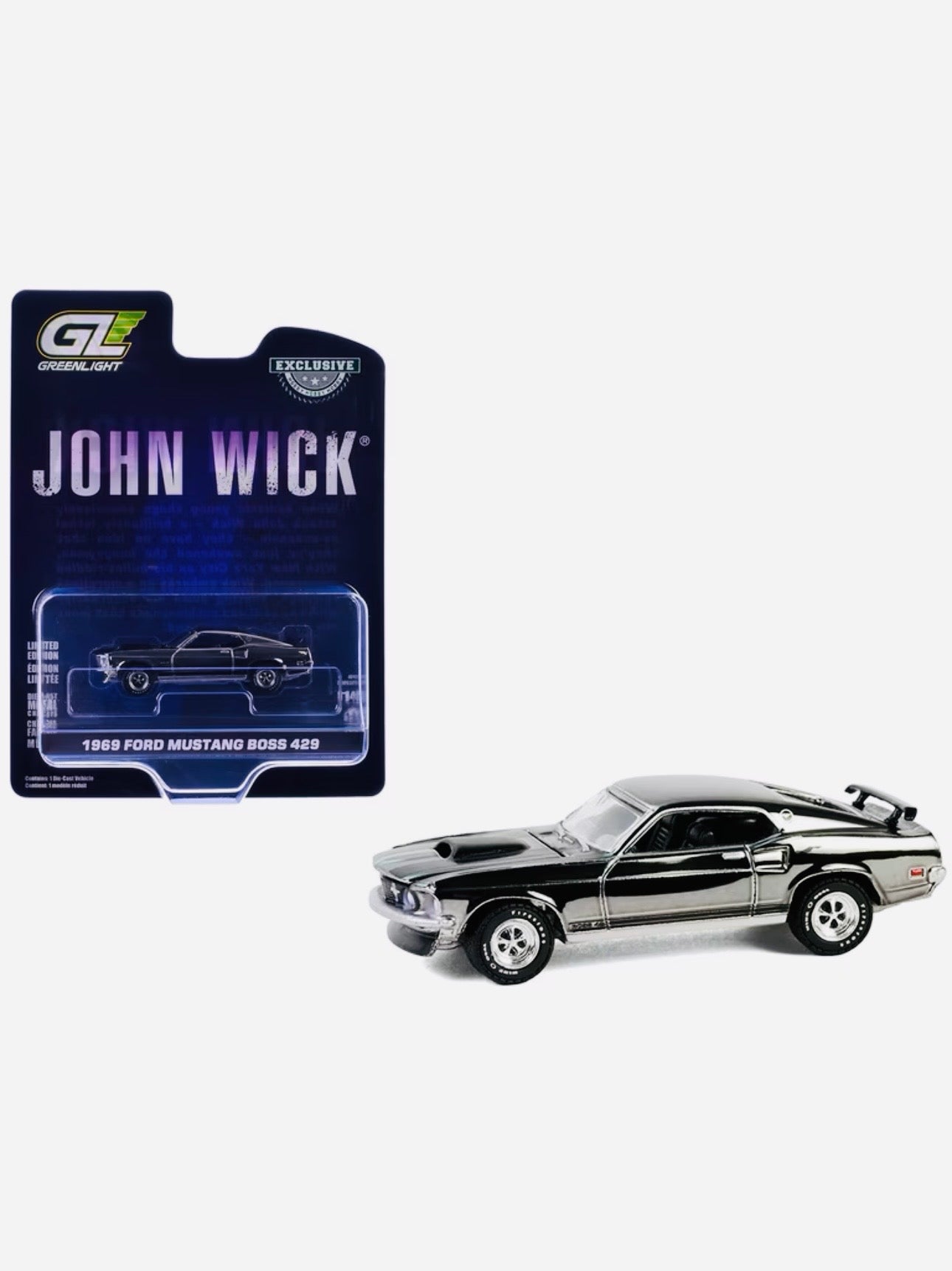 ミニカー JOHN WICK 1969 Ford Mustang BOOS 429 Greenlight Hobby Exclusive John Wick 1969 Ford Mustang Boss 429