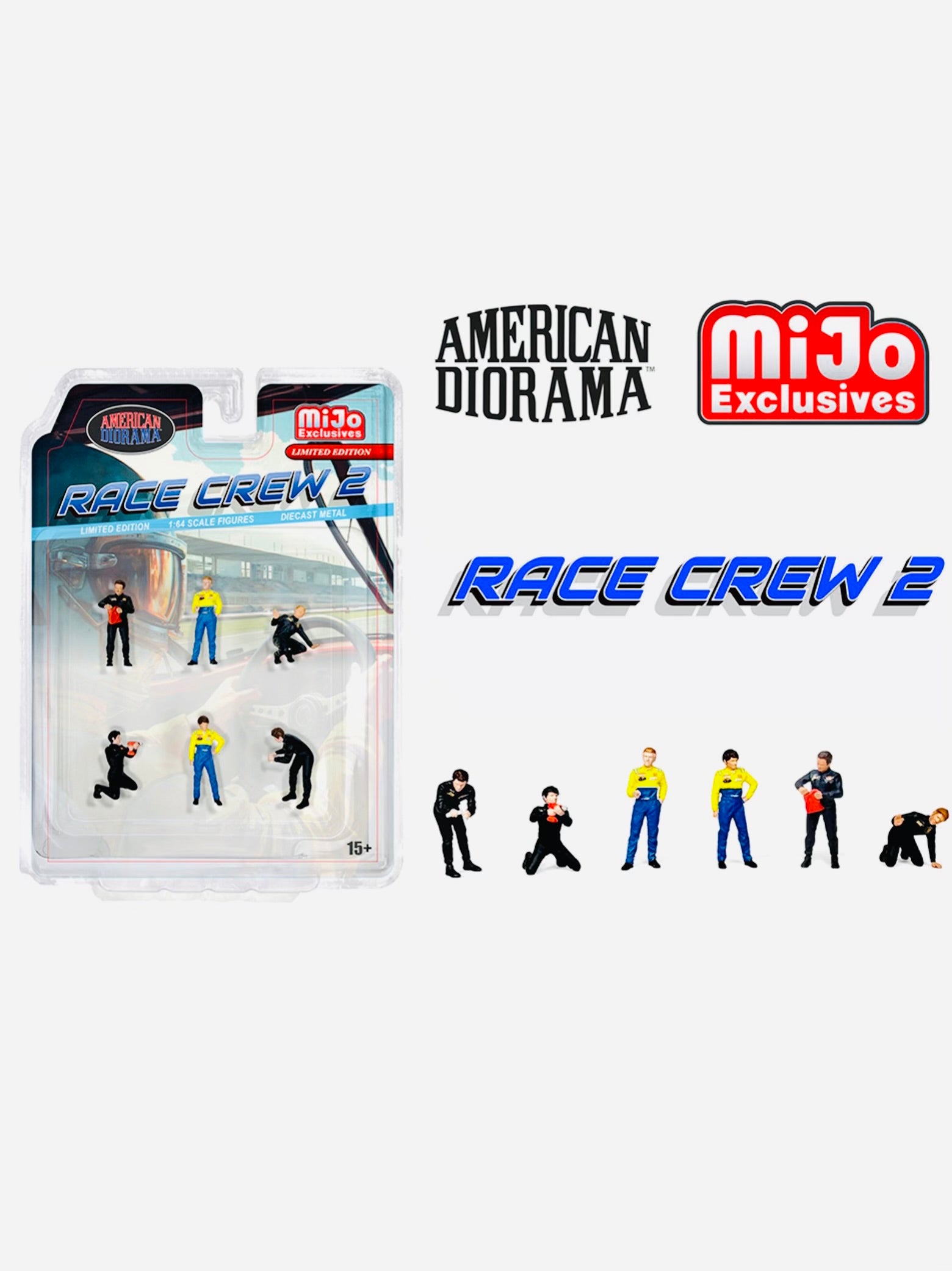 American Diorama Mijo Exclusive Race Crew II Figures – Jcardiecast