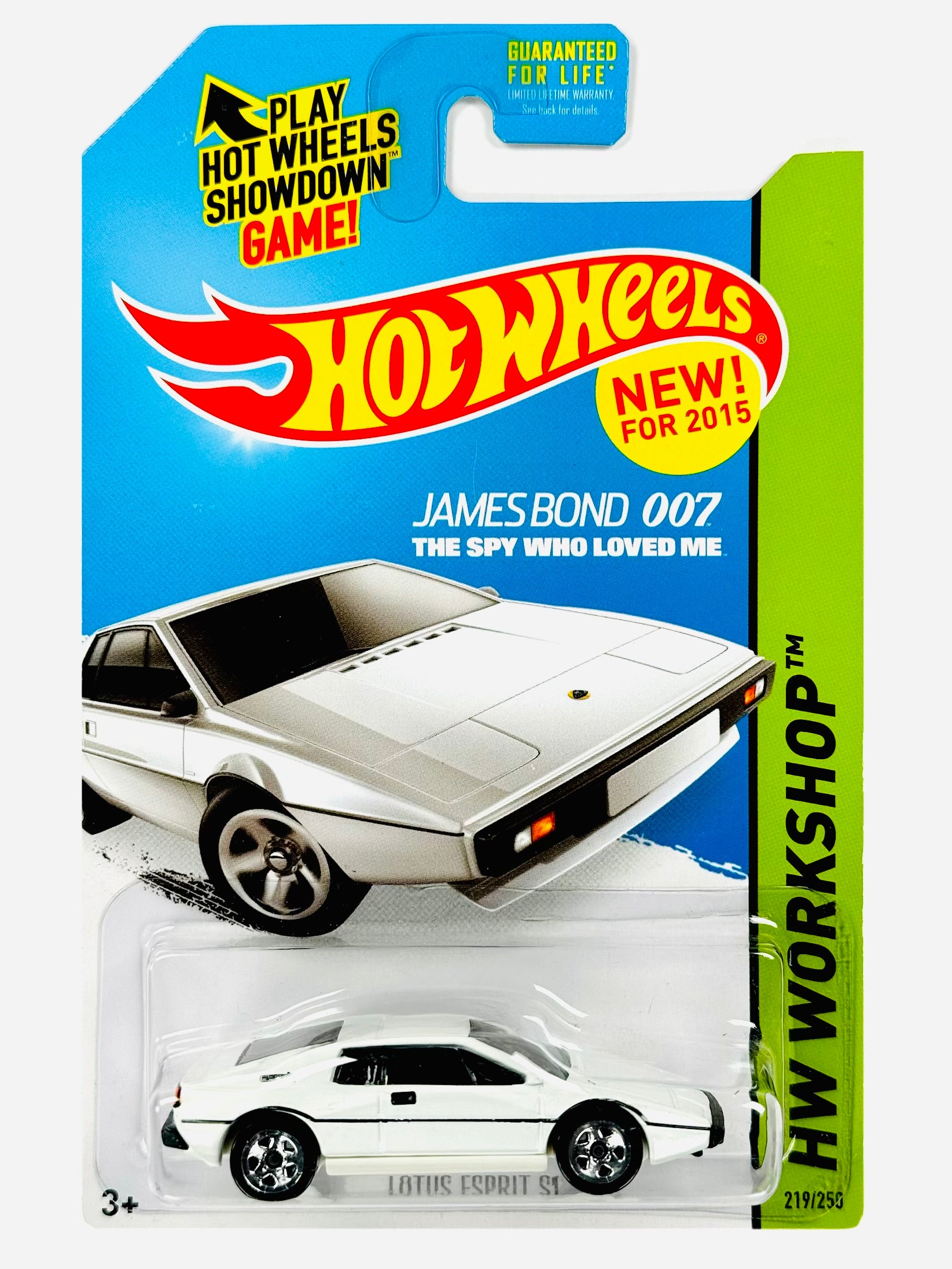 Hot Wheels HW Workshop James Bond 007 Lotus Espirit - Damaged Card