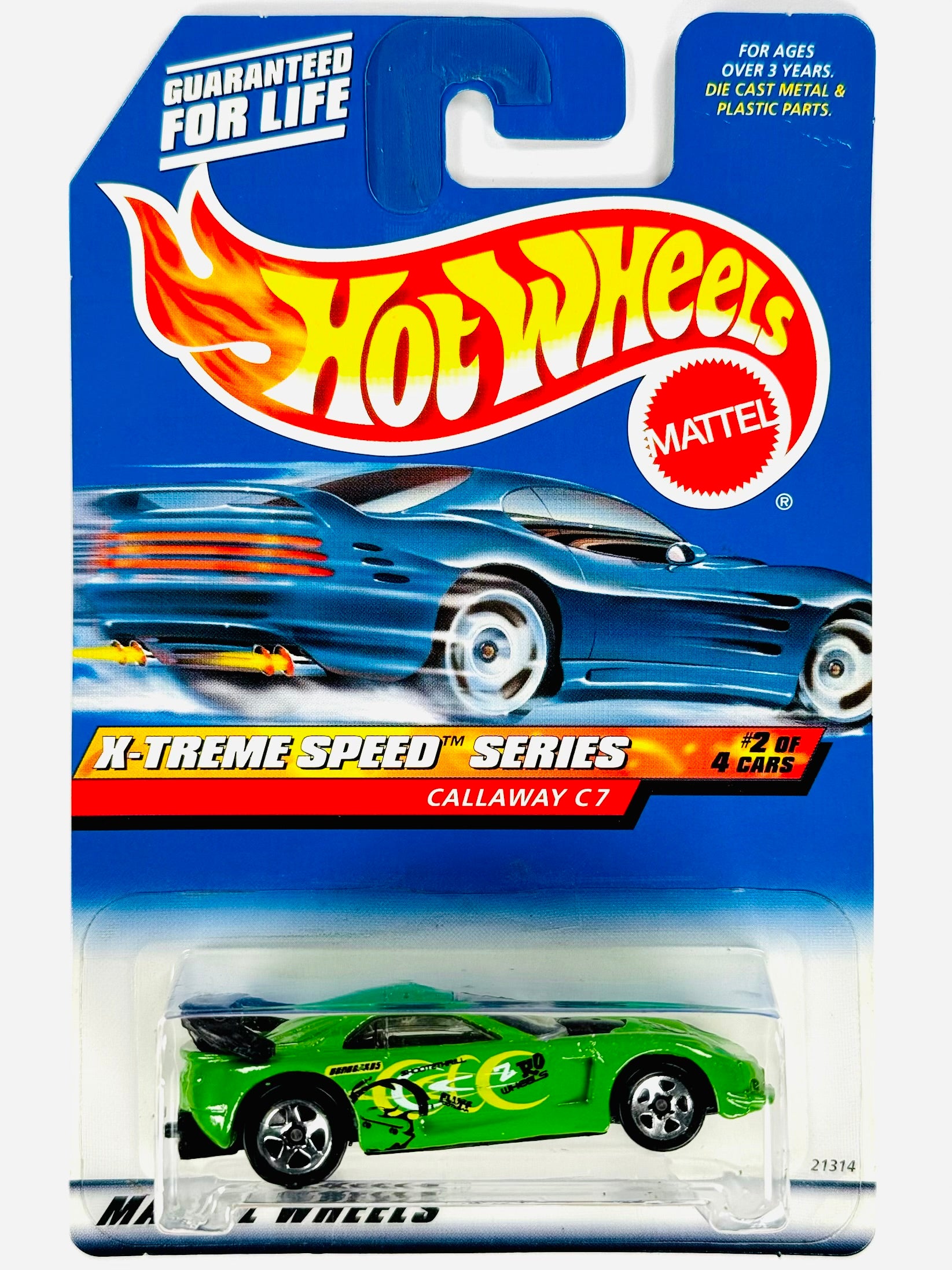 Hot Wheels X-Treme Speed Series Callaway C7 (2/4) - Damaged Card