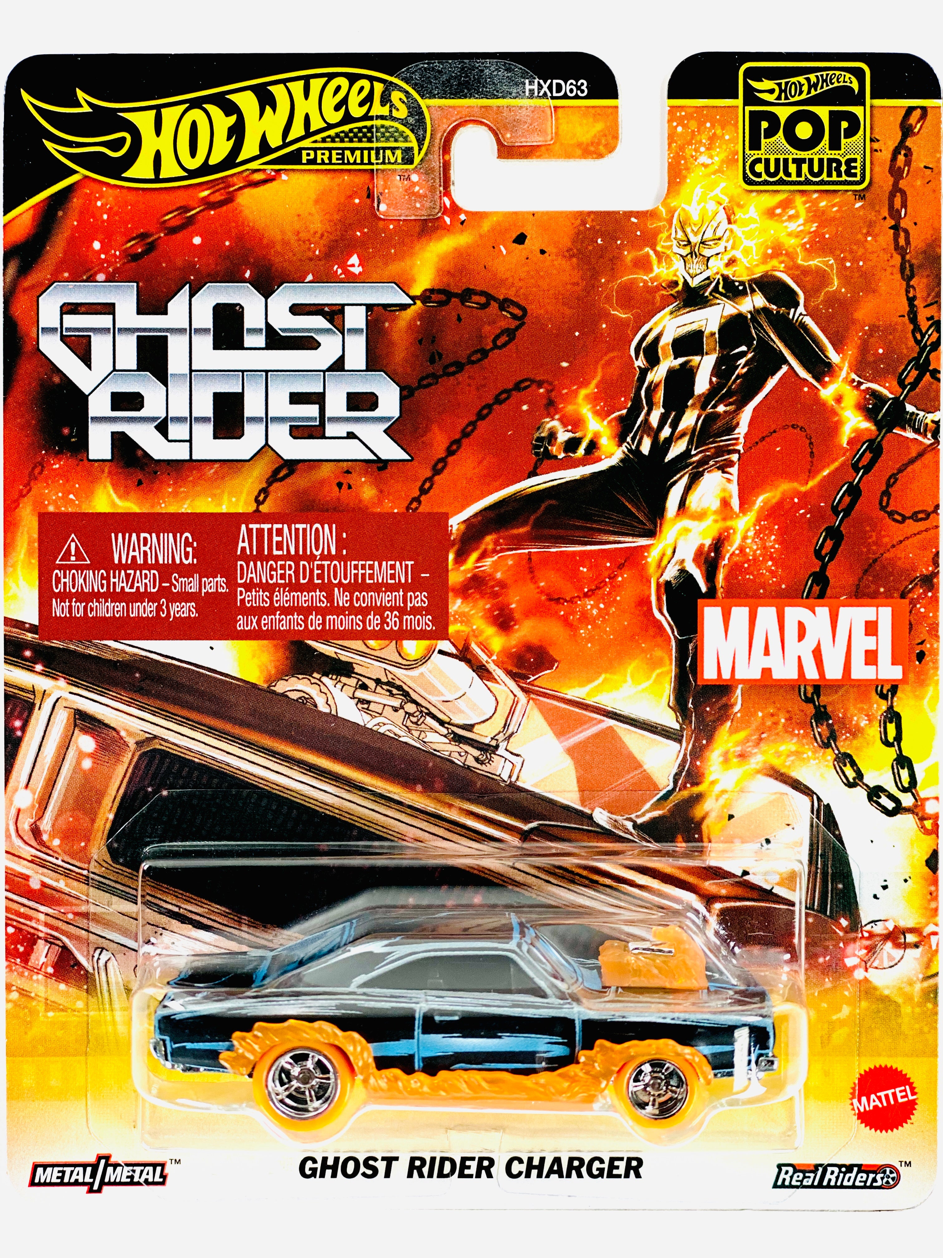 Hot Wheels Ghost Rider Charger FLD30 – 1:64 Scale Entertainment Series – Collector Car For Adults
