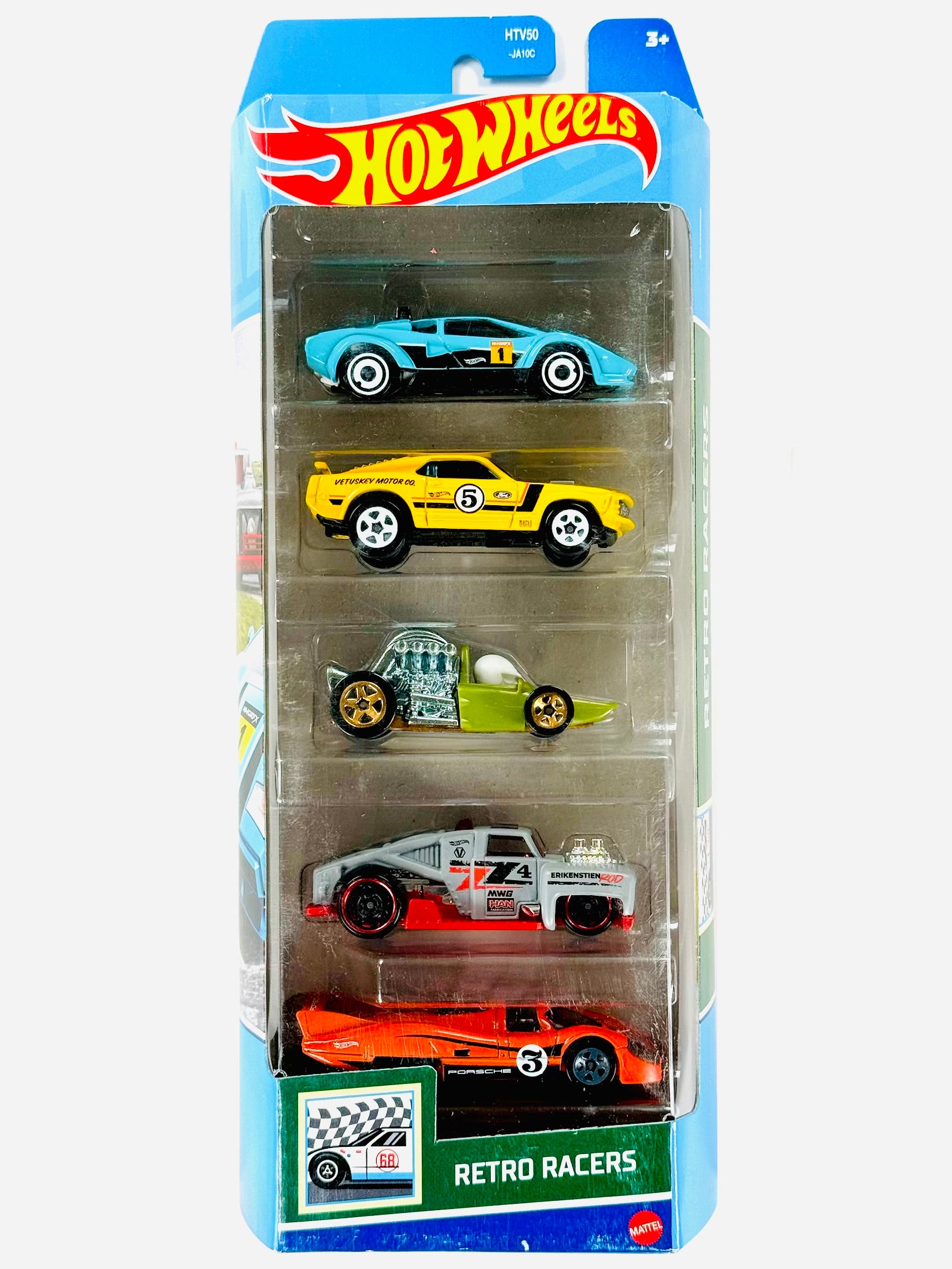 Hot Wheels Retro Racers 5-Pack - Damaged Box – Jcardiecast