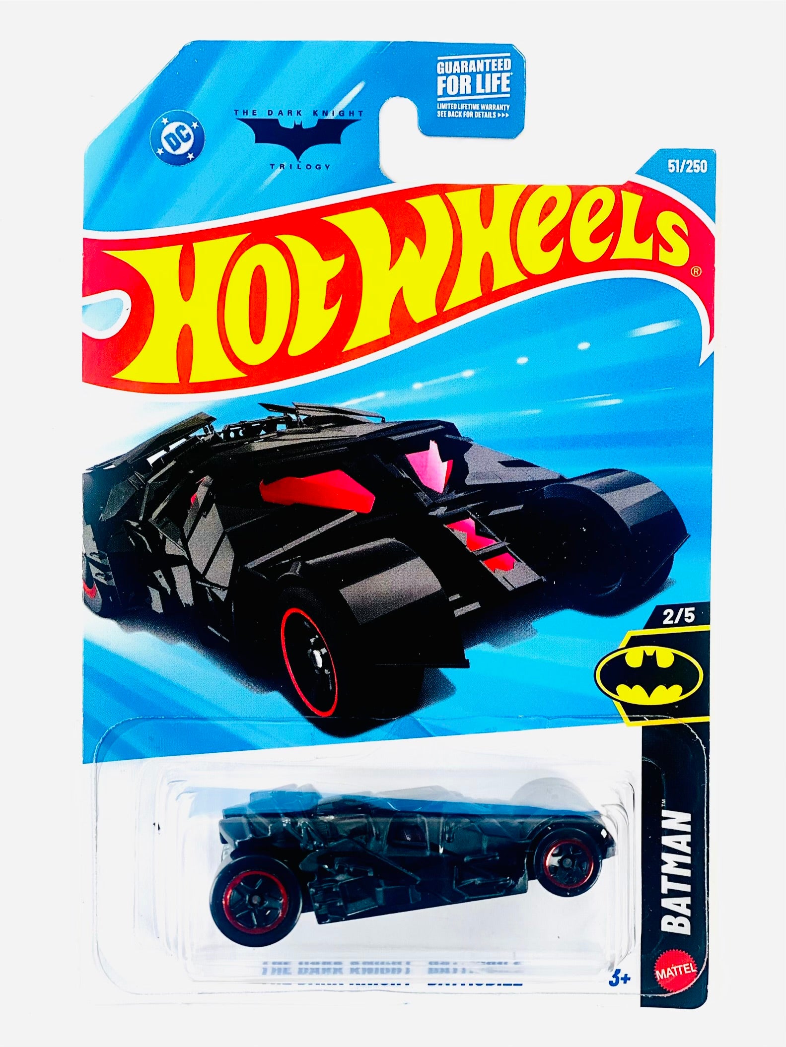 Hot Wheels Batman The Dark Night Batmobile (51/250) - Damaged Card