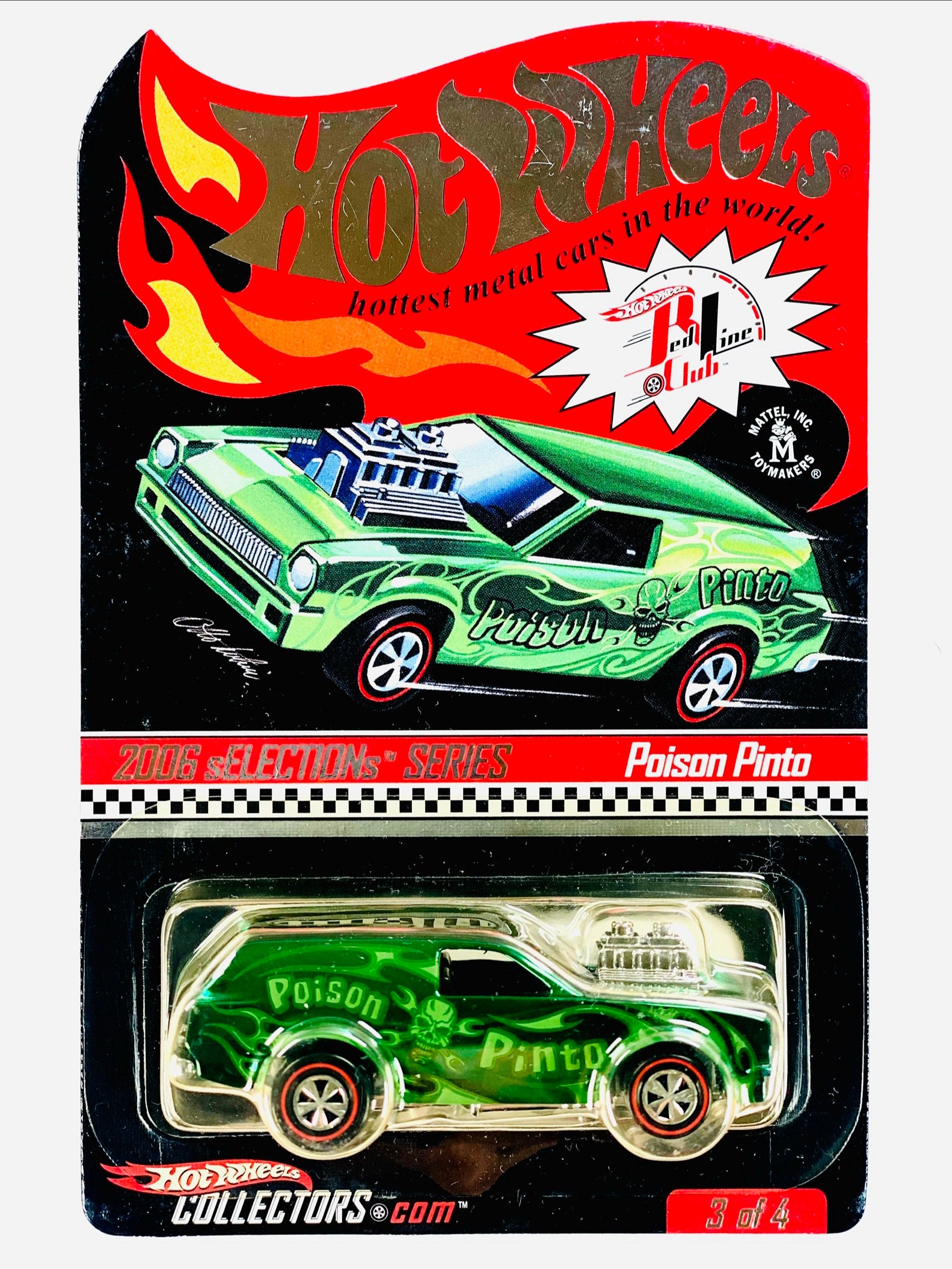 Hot Wheels 2006 RLC Exclusive Poison Pinto - Damaged Card/Blister