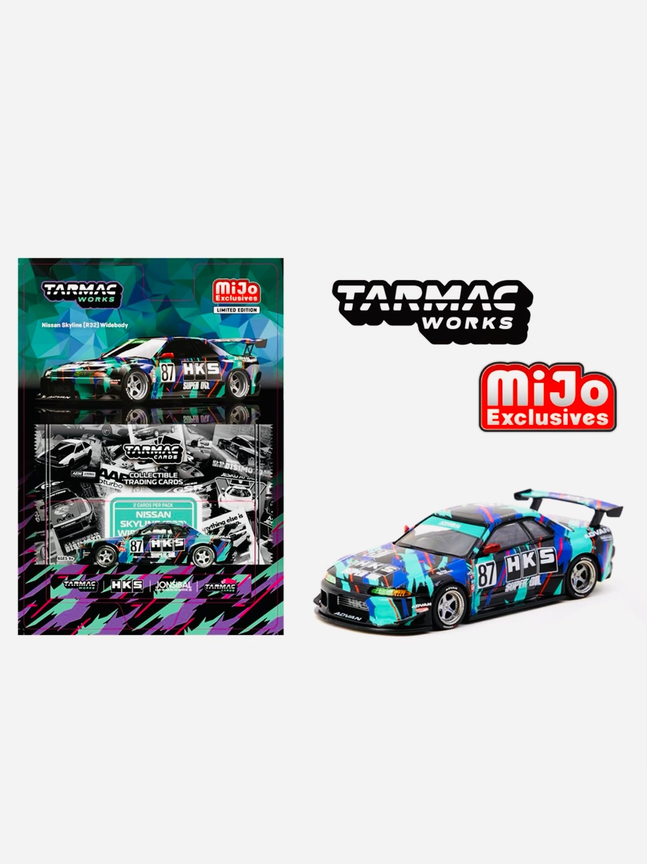 Tarmac Works Mijo Exclusive Global 64 Nissan Skyline R32 Widebody