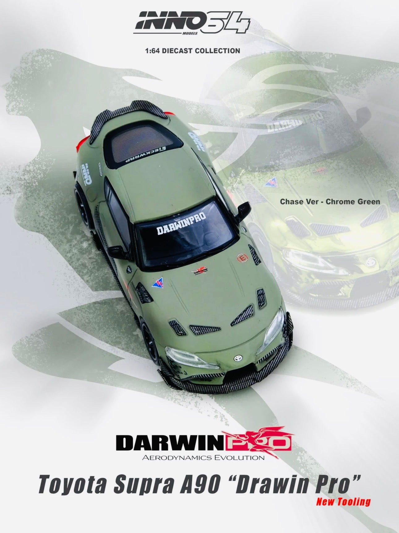 Inno64 Factory Sealed Toyota Supra A90 Darwin Pro Matt Green