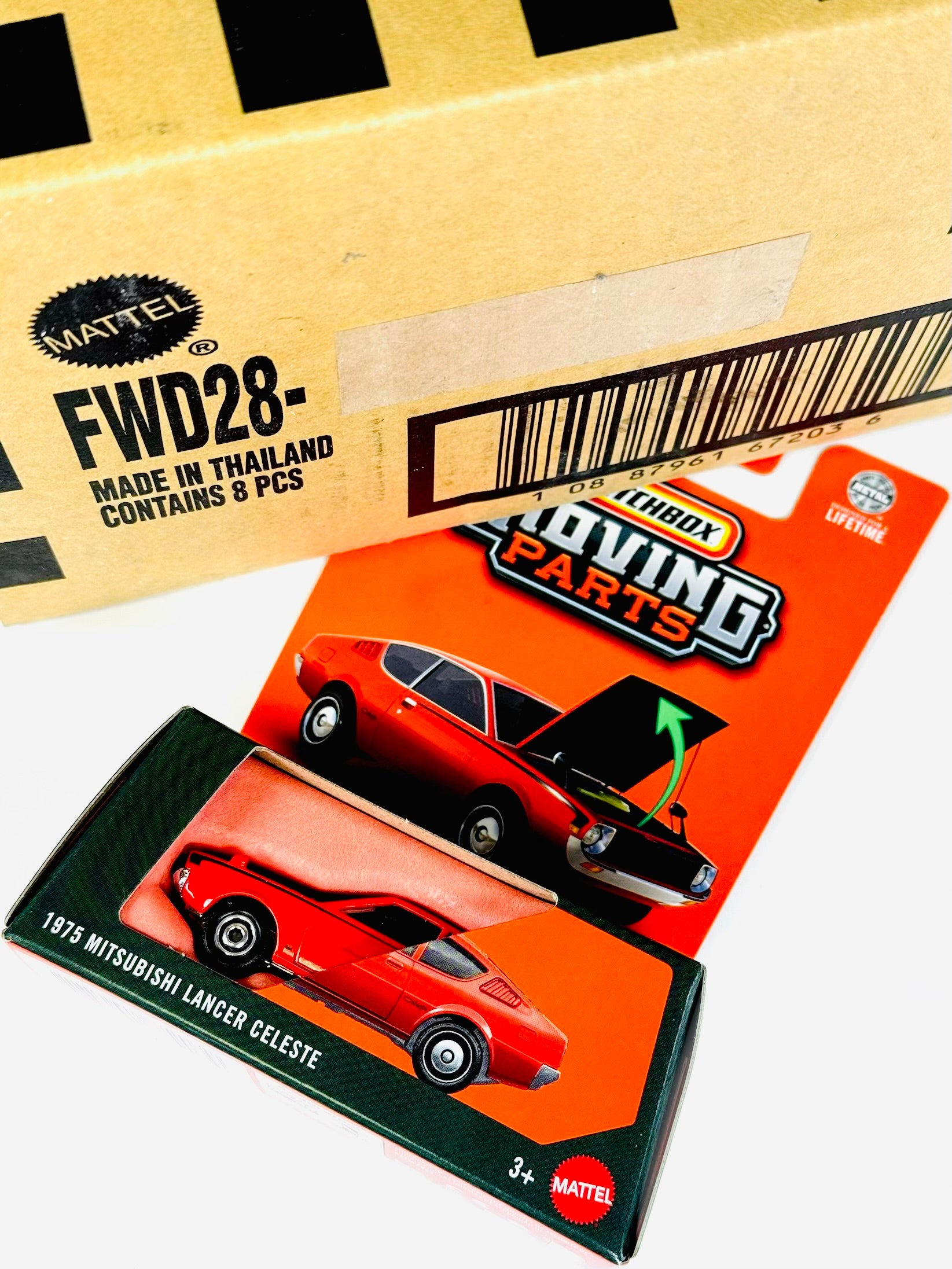Matchbox 2025 Moving Parts 1975 Mitsubishi Lancer Celeste Solid