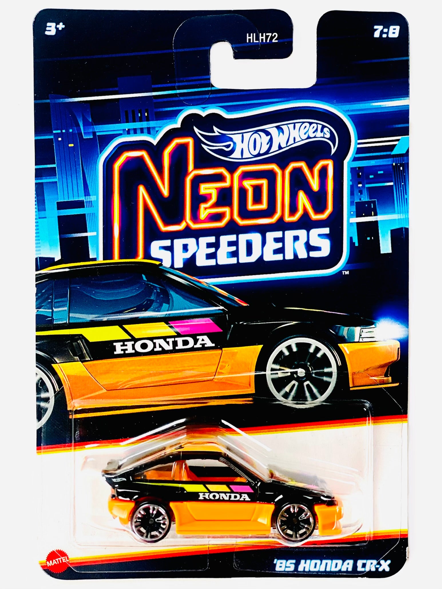 ひいろ Hot Wheels 2026 Neon Speeders '85 Honda CR-X - Damaged Card