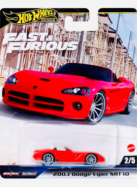 Hot Wheels 2025 Fast & Furious Case J 2023 Dodge Viper SRT 10 - Damaged Card