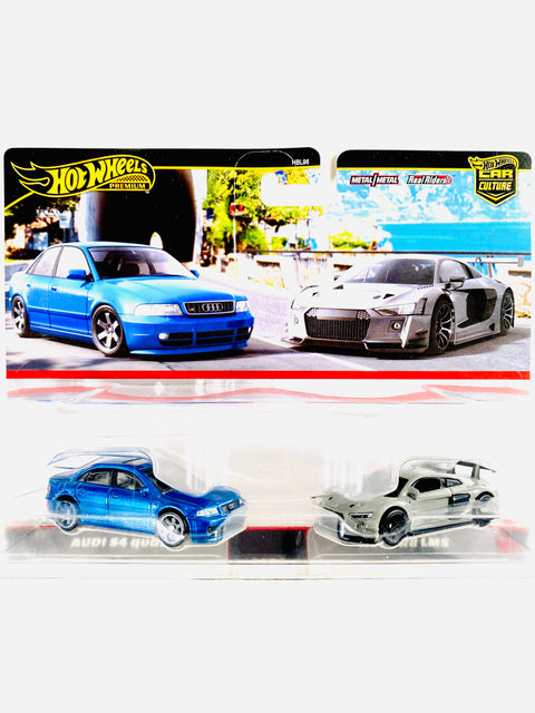 Hot Wheels 2024 Target Exclusive 2 Pack Audi S4 Quattro & Audi R8 LMS - Damaged Card/Blister
