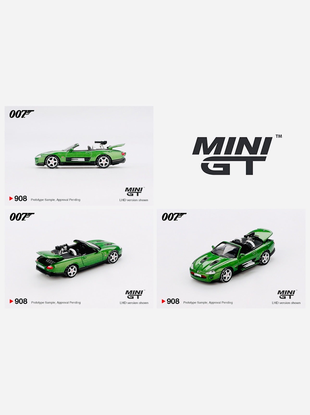 Mini GT Jaguar XKR James Bond “Die Another Day” English Packaging