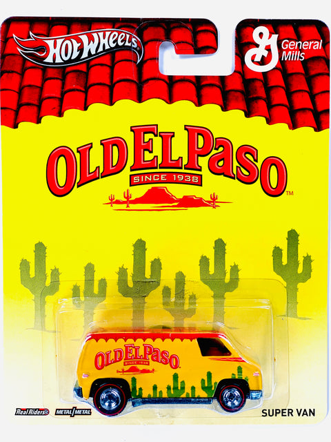 Hot Wheels 2012 Pop Culture General Mills Old El Paso Super Van - Damaged Card