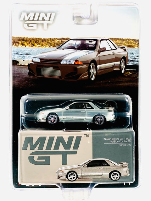 Mini GT Mijo Exclusive Nissan Skyline GT-R (R32) Veilside Combat C-I Veilside Combat Grey #971 Chase