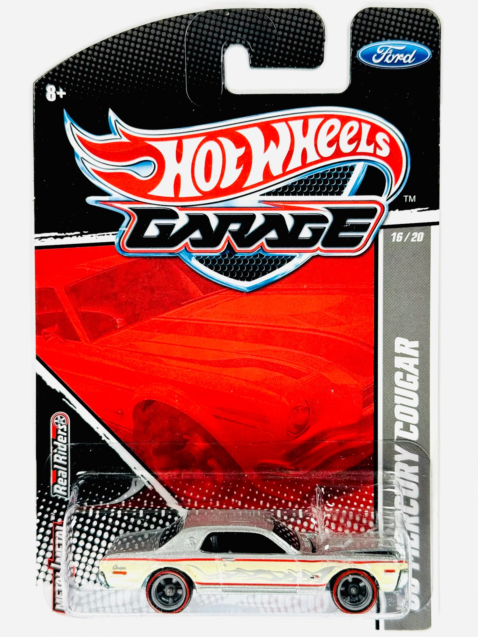 Hot Wheels Garage '68 Mercury Cougar Silver - Damaged Card/Blister