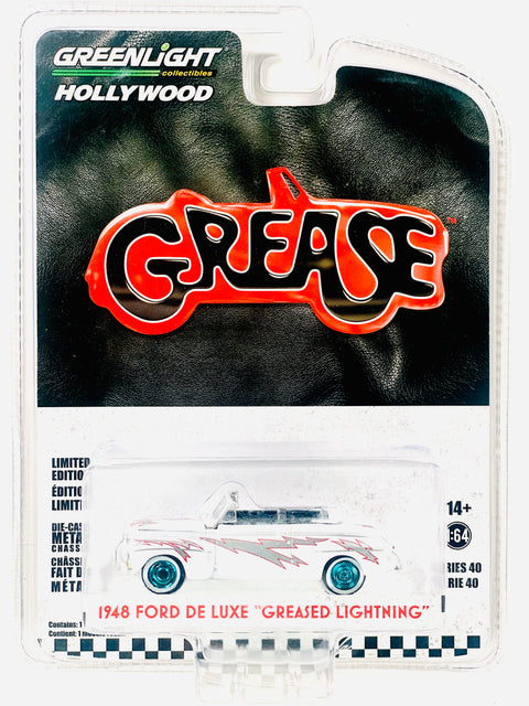 Greenlight Hollywood Grease 1948 Ford De Luxe Greased Lightning Chase - Damaged Blister