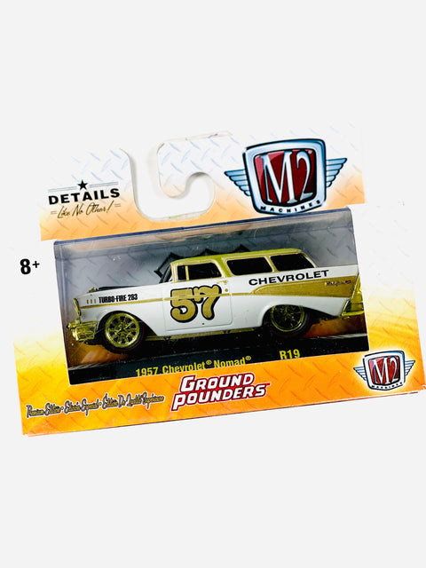 M2 Machines Auto-thentics Ground Pounders 1957 Chevrolet Nomad Chase - Damaged Box