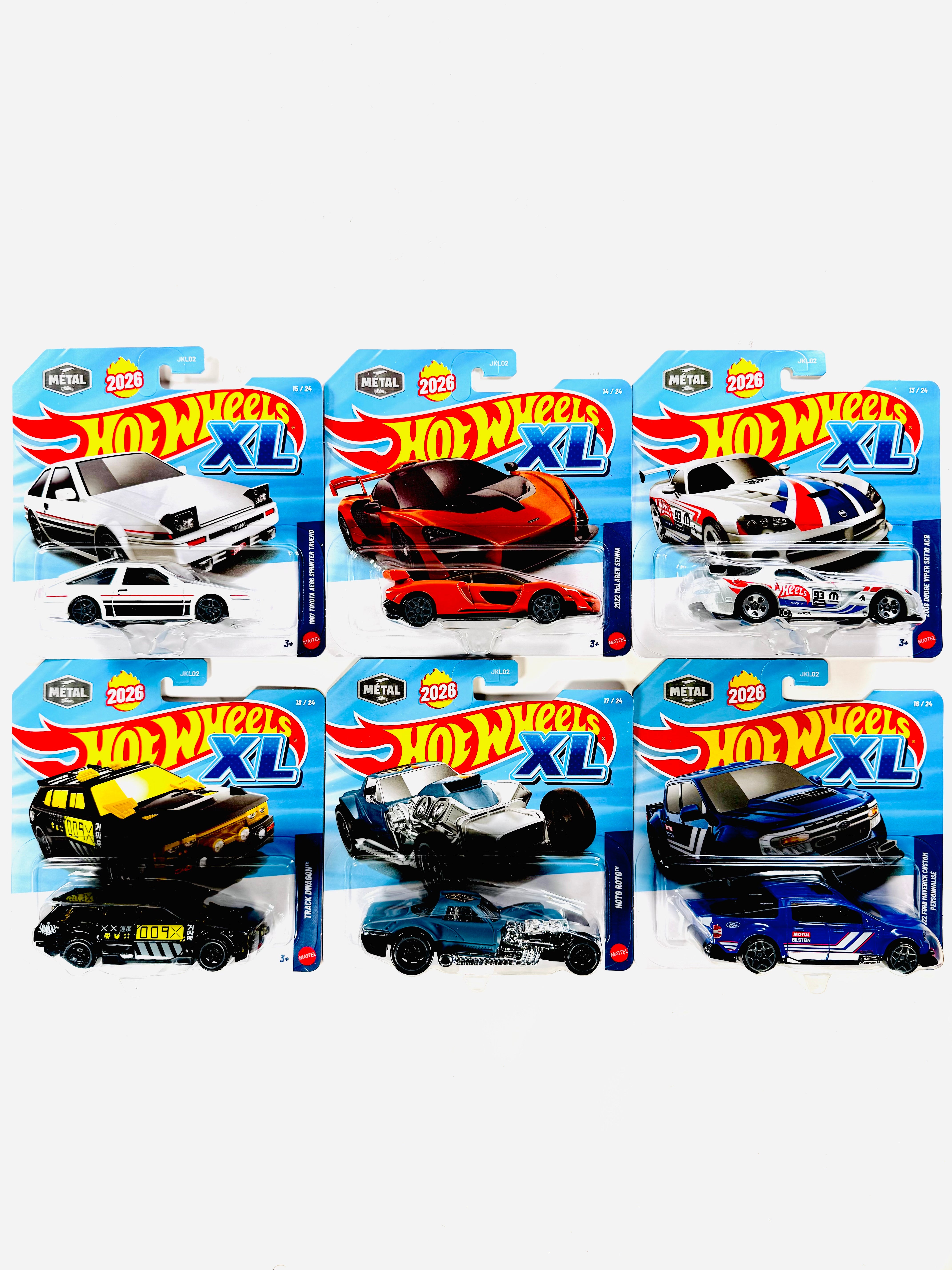 Hot Wheels 2026 XL Series 1:43 Scale Factory Sealed Case C (6 Cars